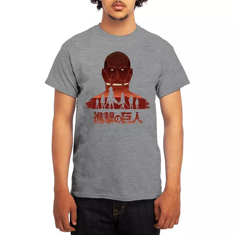 Men's Attack on Titan Distressed Scout Symbol Graphic Tee, Boy's, Size: Medium, Green Product Image