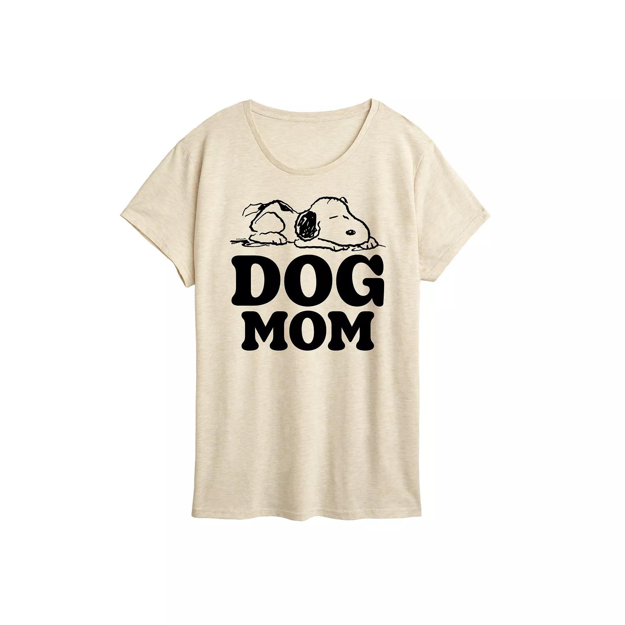 Womens Peanuts Snoopy Dog Mom Graphic Tee Product Image