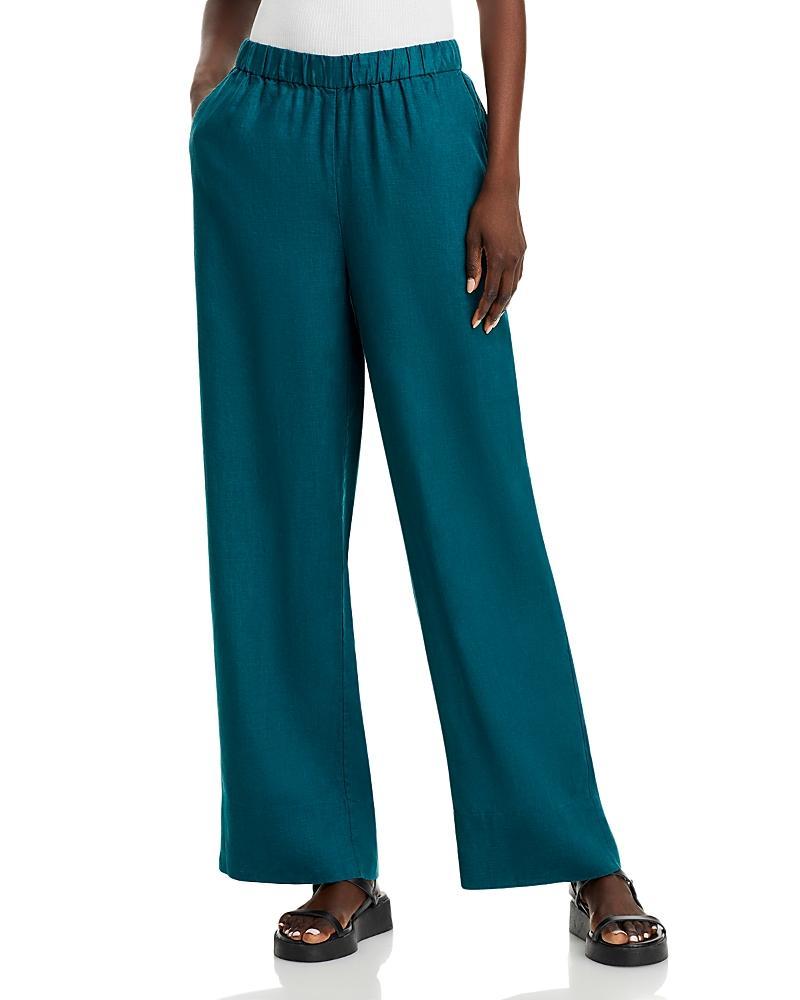Eileen Fisher Linen Wide Leg Pants Product Image
