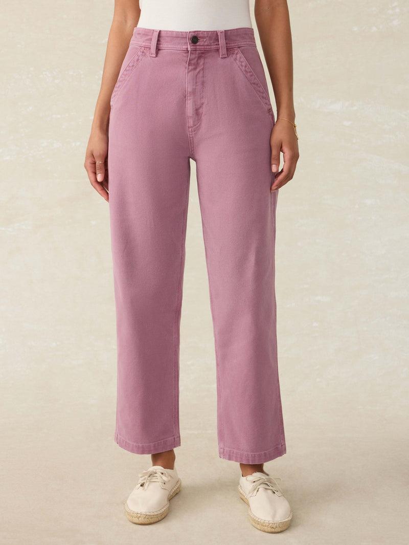 Sunwashed Canvas Dockside Pant - Weathered Orchid Product Image