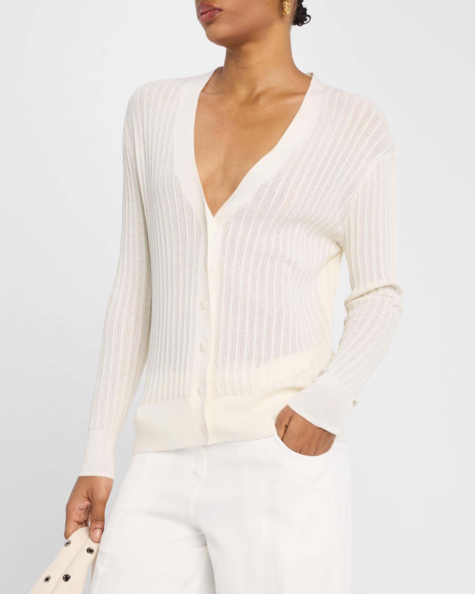 Pointelle-Knit Cardigan Product Image