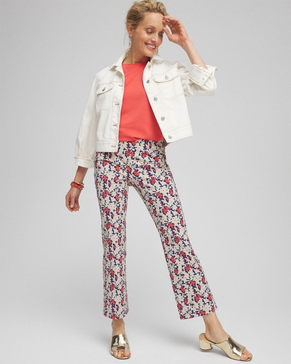 Juliet Floral Kick Flare Pants Product Image