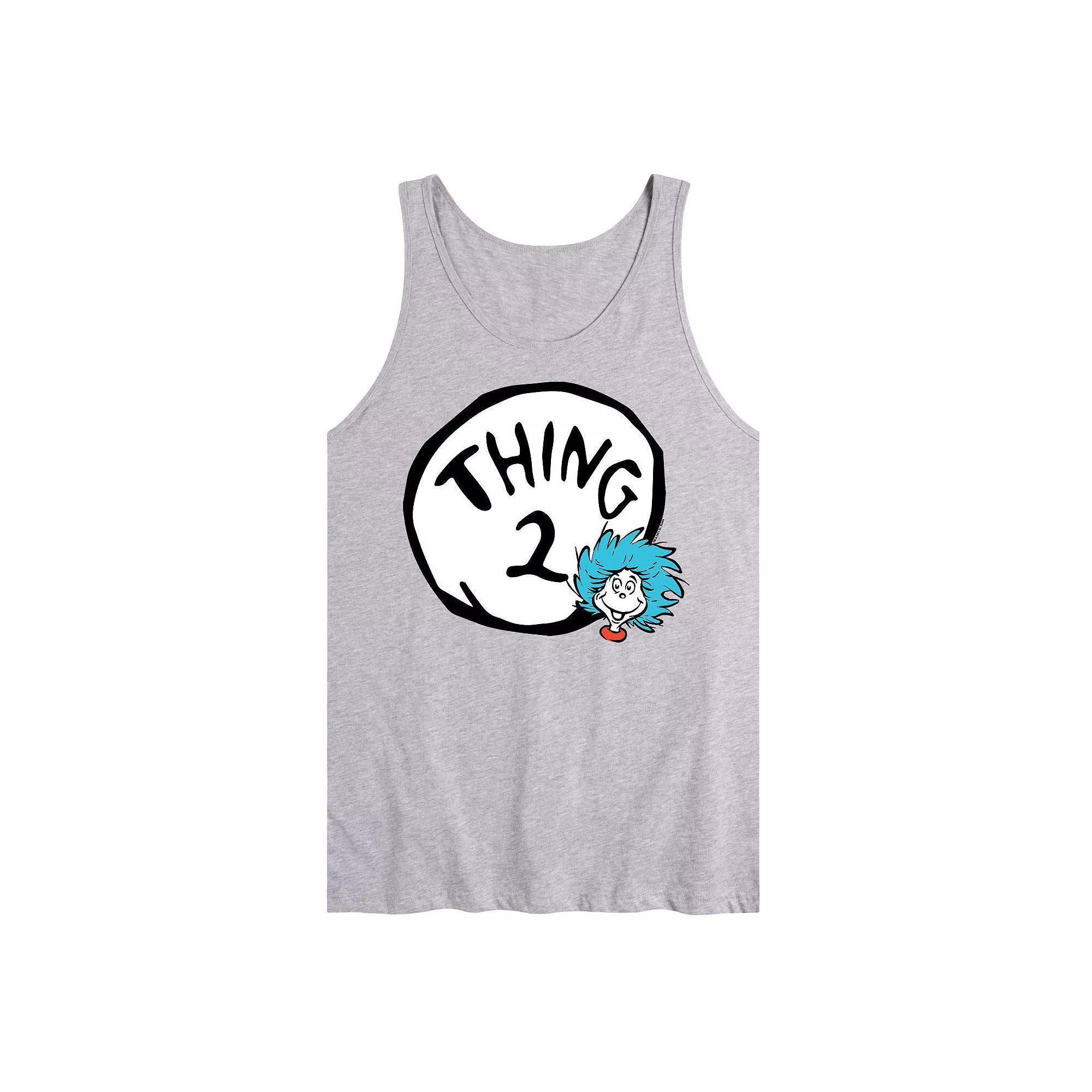 Mens Dr Seuss Thing Two Graphic Tank Top Product Image