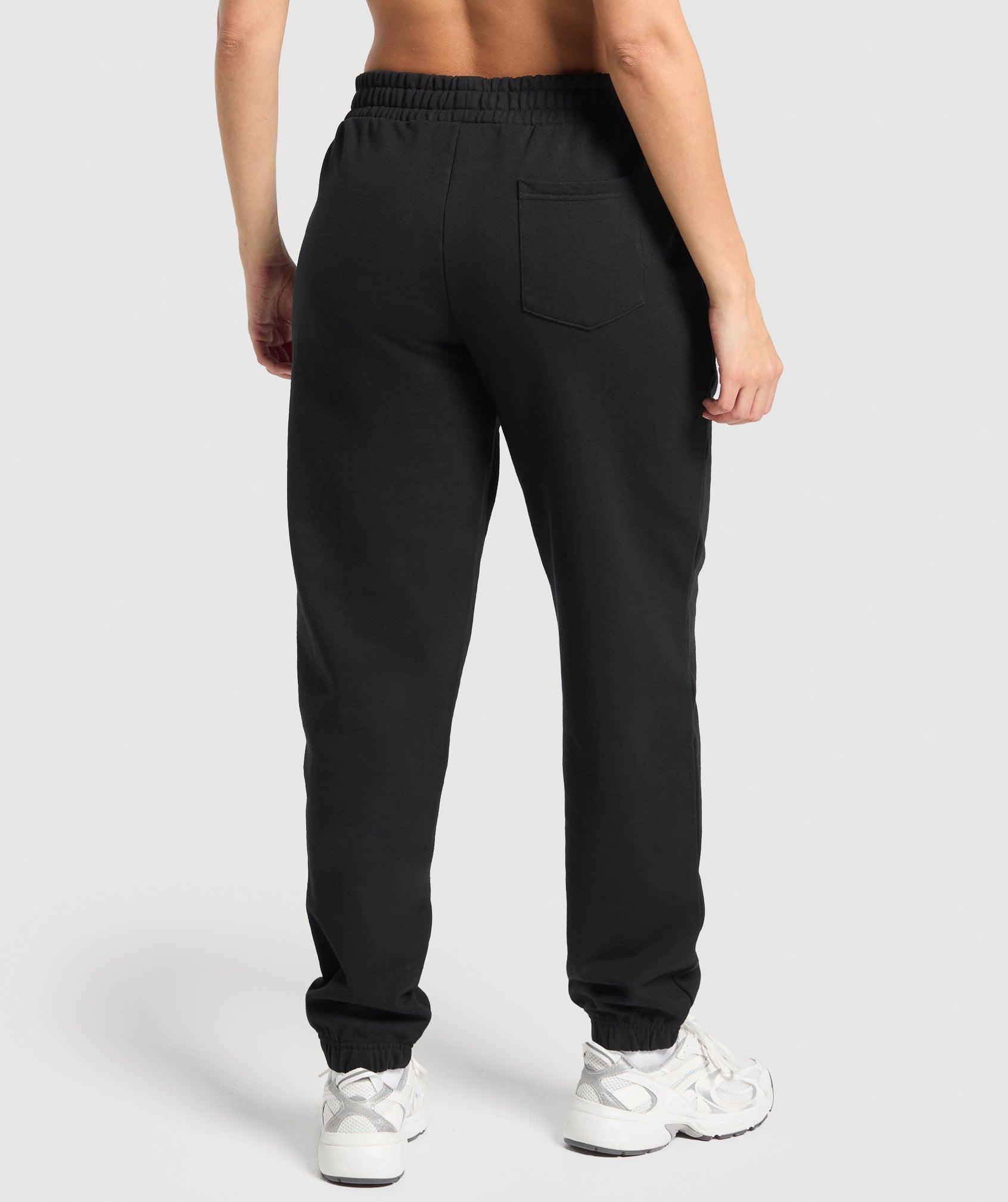 Gymshark Campus Classics Graphic Joggers - Black Female Product Image