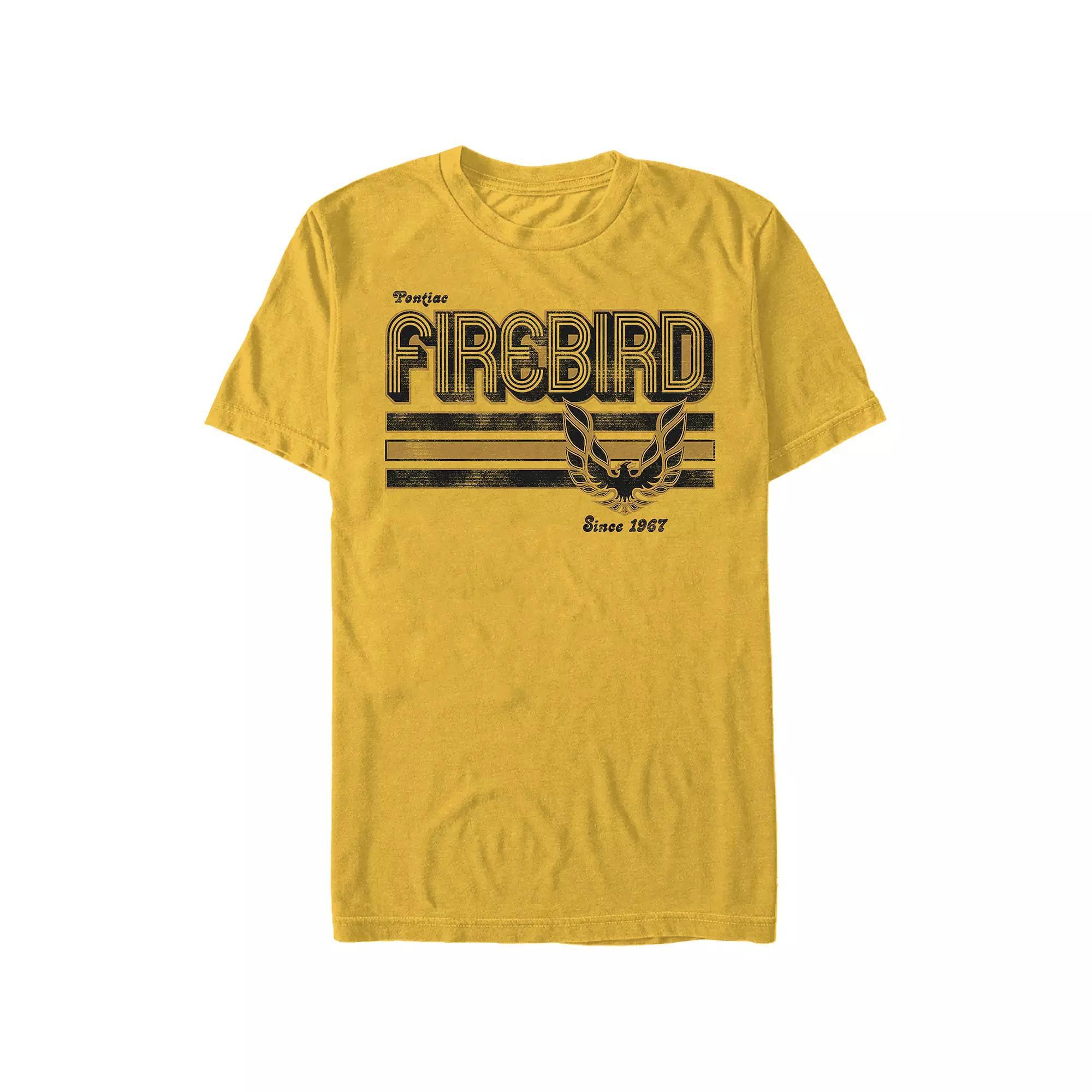 Men's Pontiac Firebird Graphic Tee, Size: Small, Gold Product Image