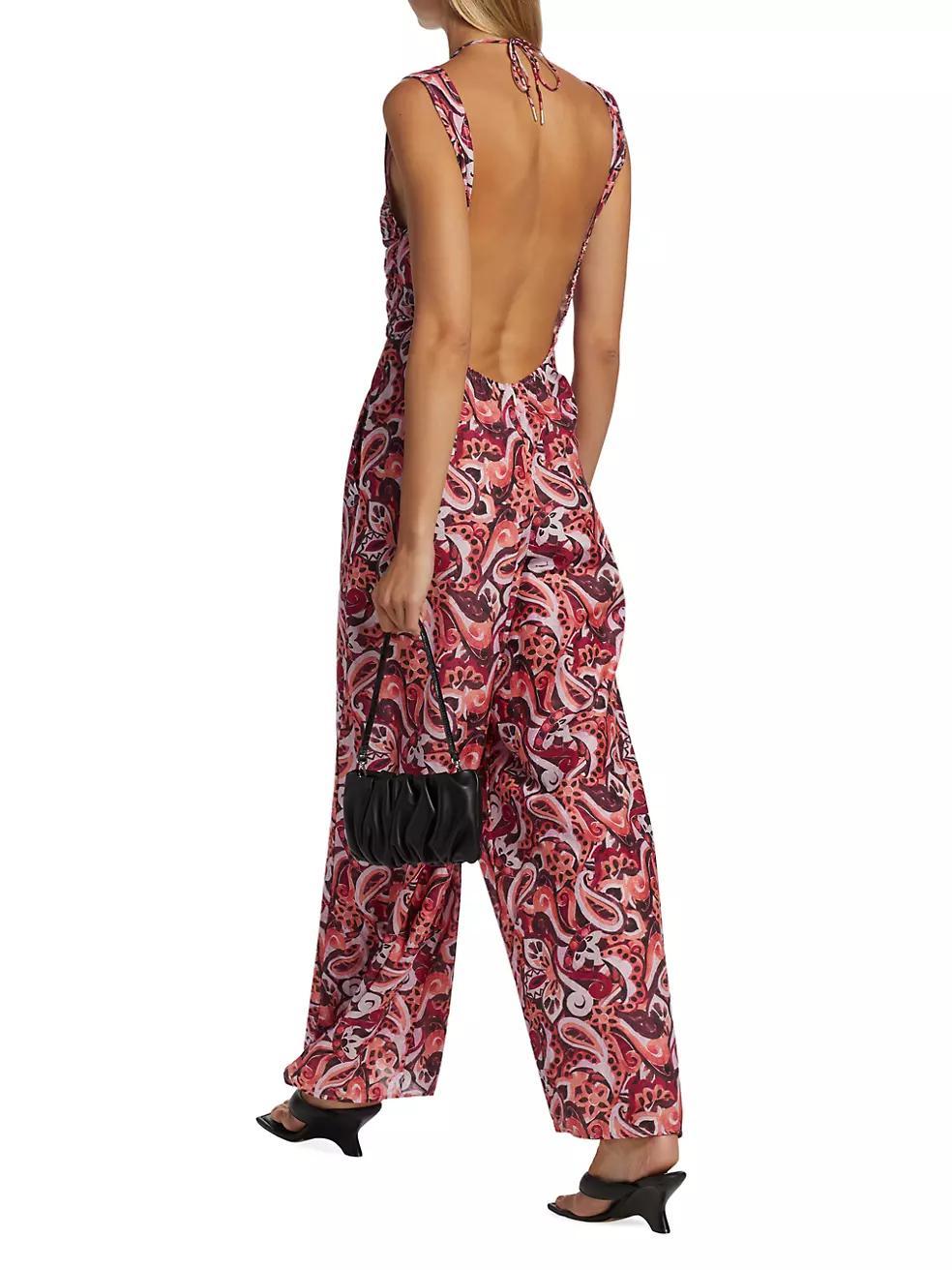 Sevres Printed Silk-Blend Jumpsuit Product Image