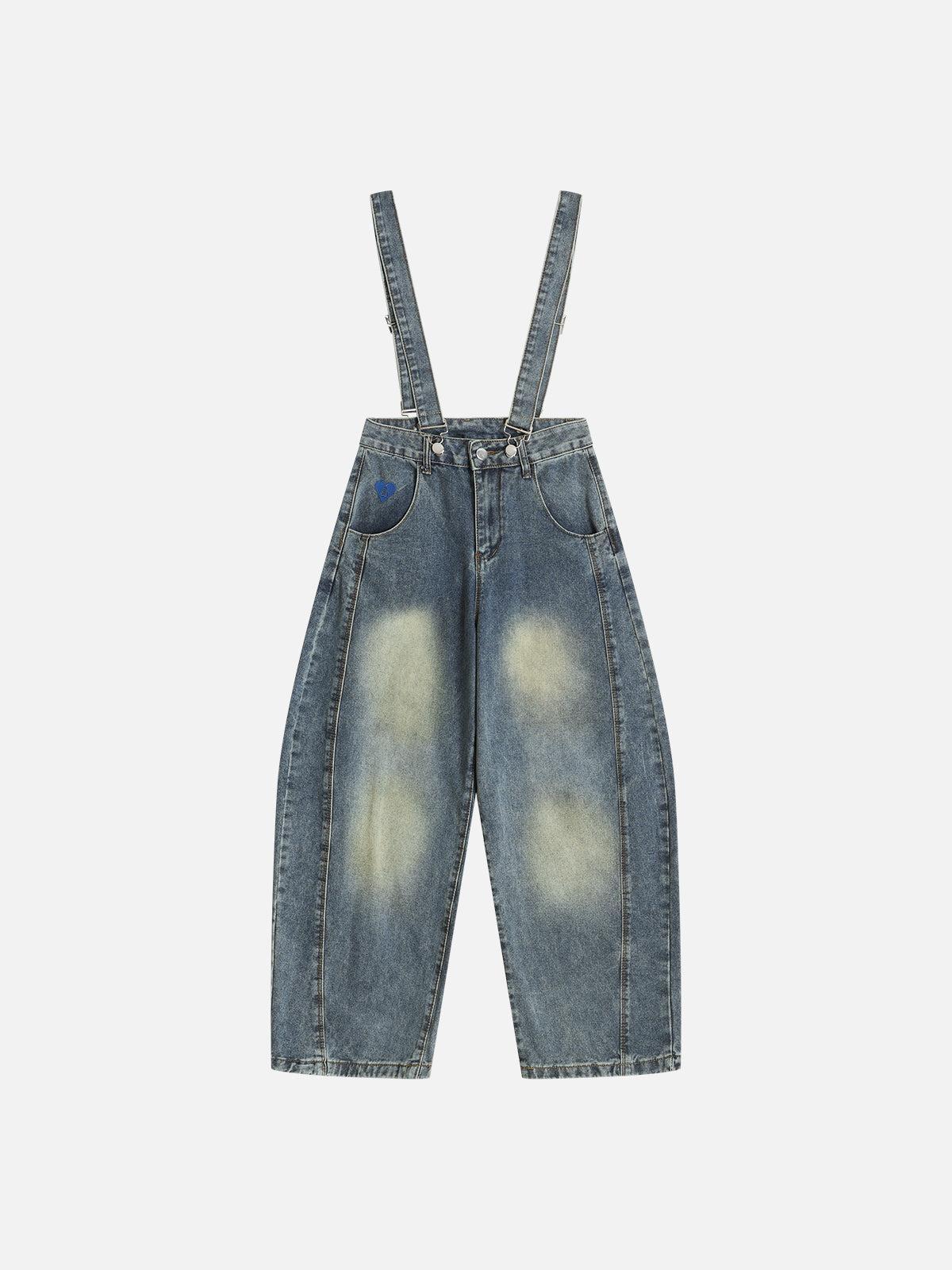 Aelfric Eden Washed Barrel Denim Overalls Product Image