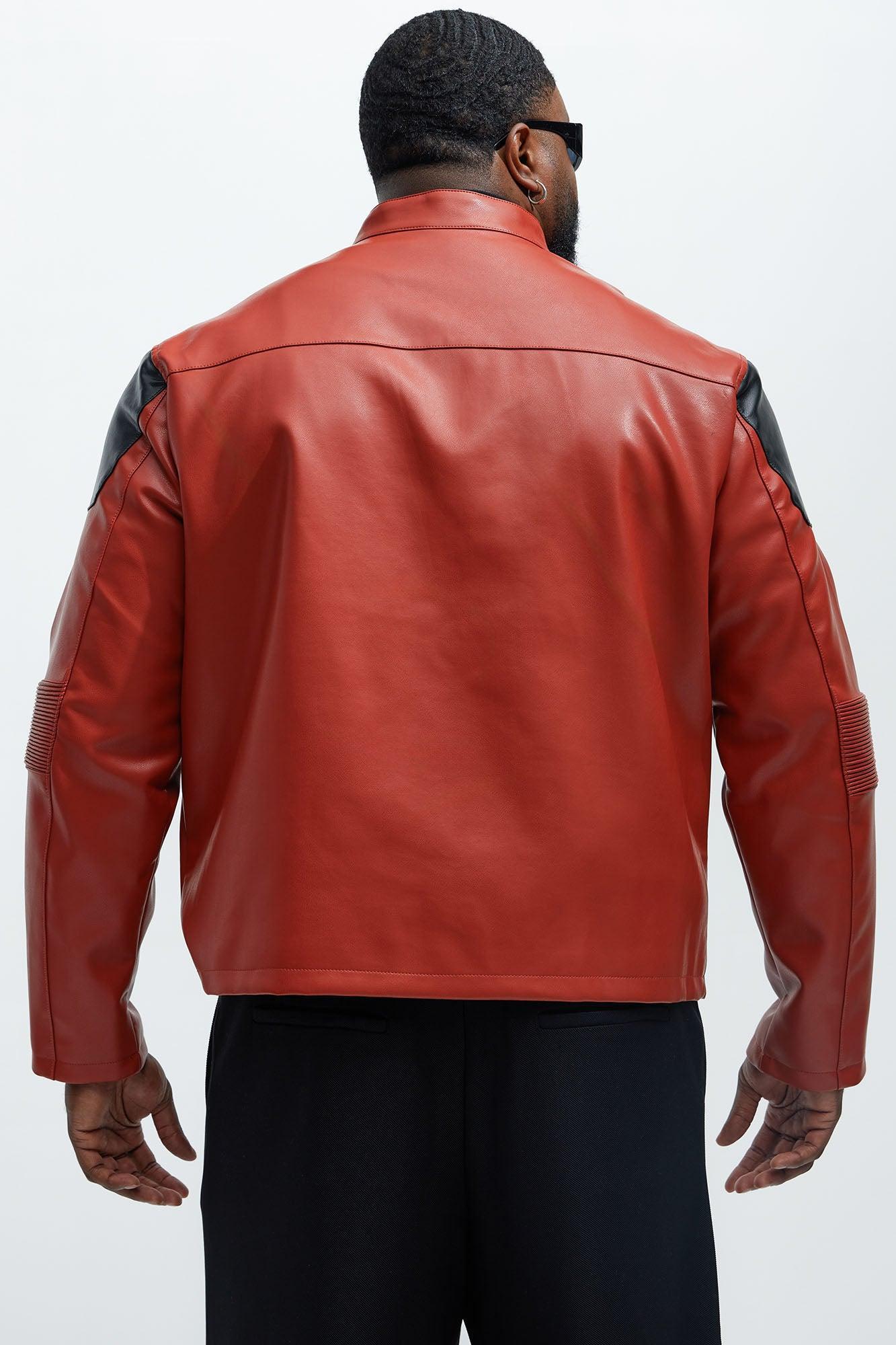 Saber Tooth Zip Up Jacket - Red/combo Product Image