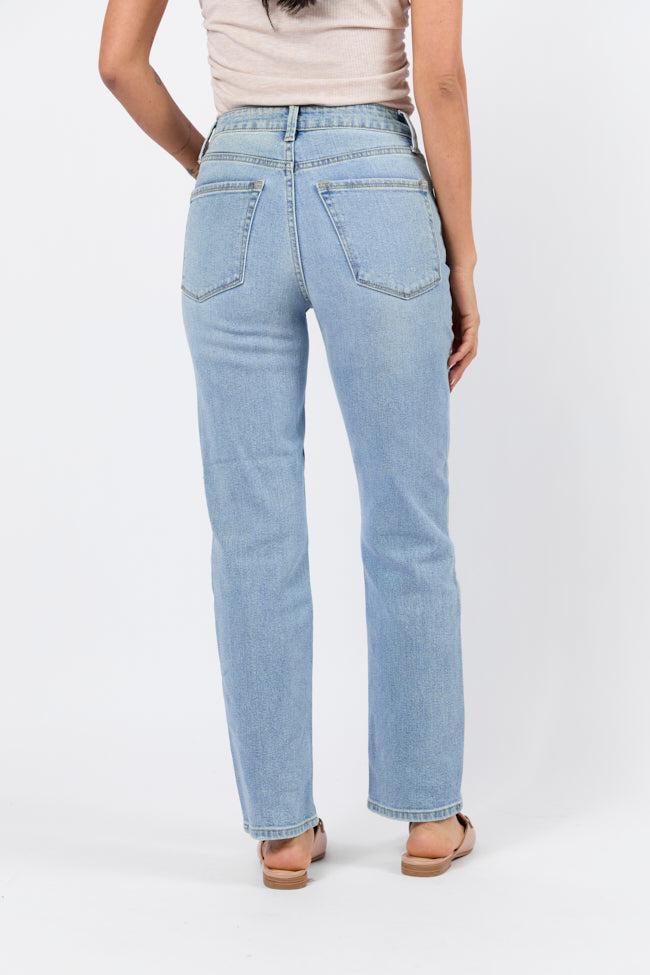 Eden Light Wash Straight Leg Jean Product Image