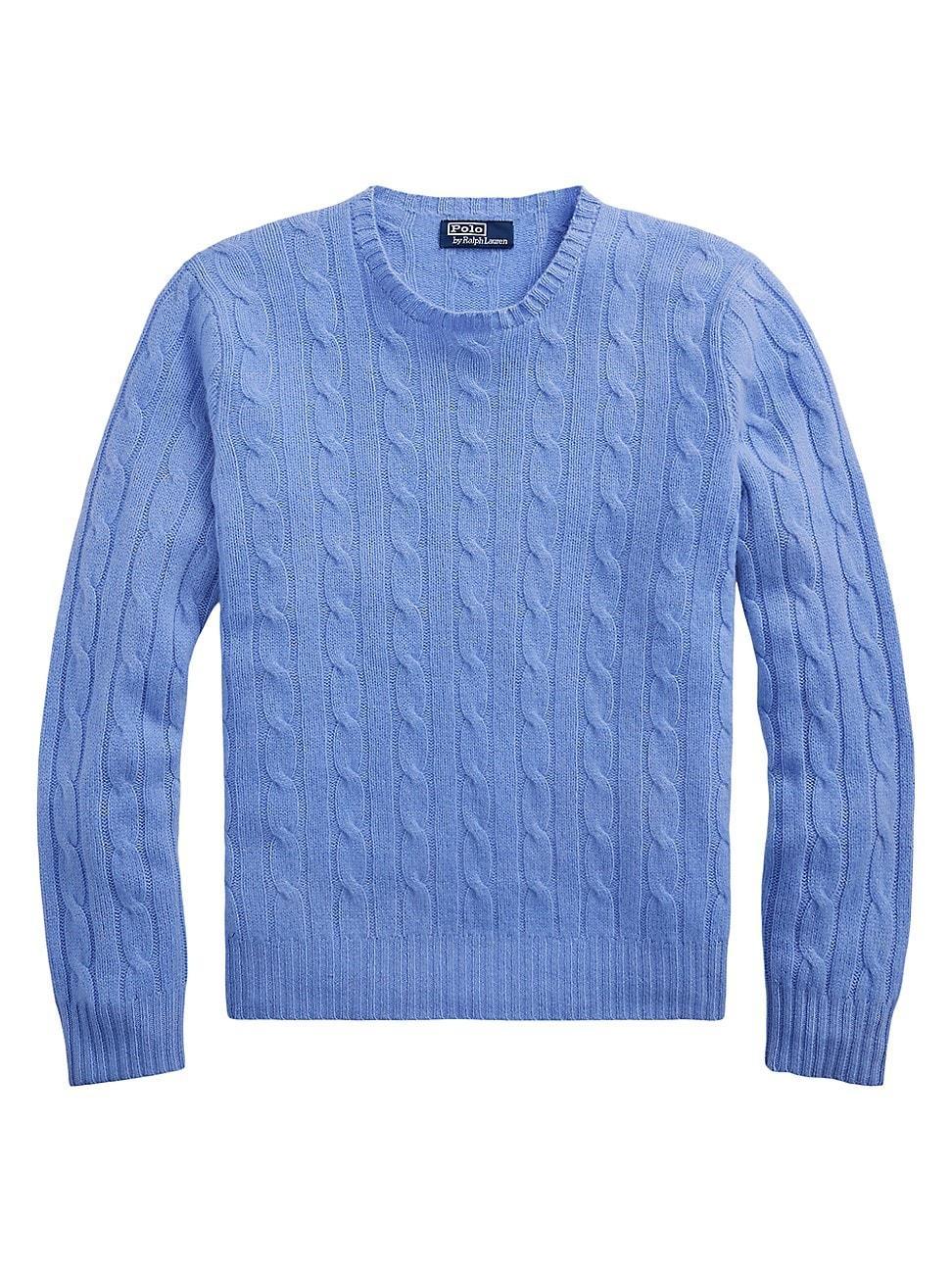 Polo Ralph Lauren Cashmere Cable Knit Crewneck Sweater Product Image