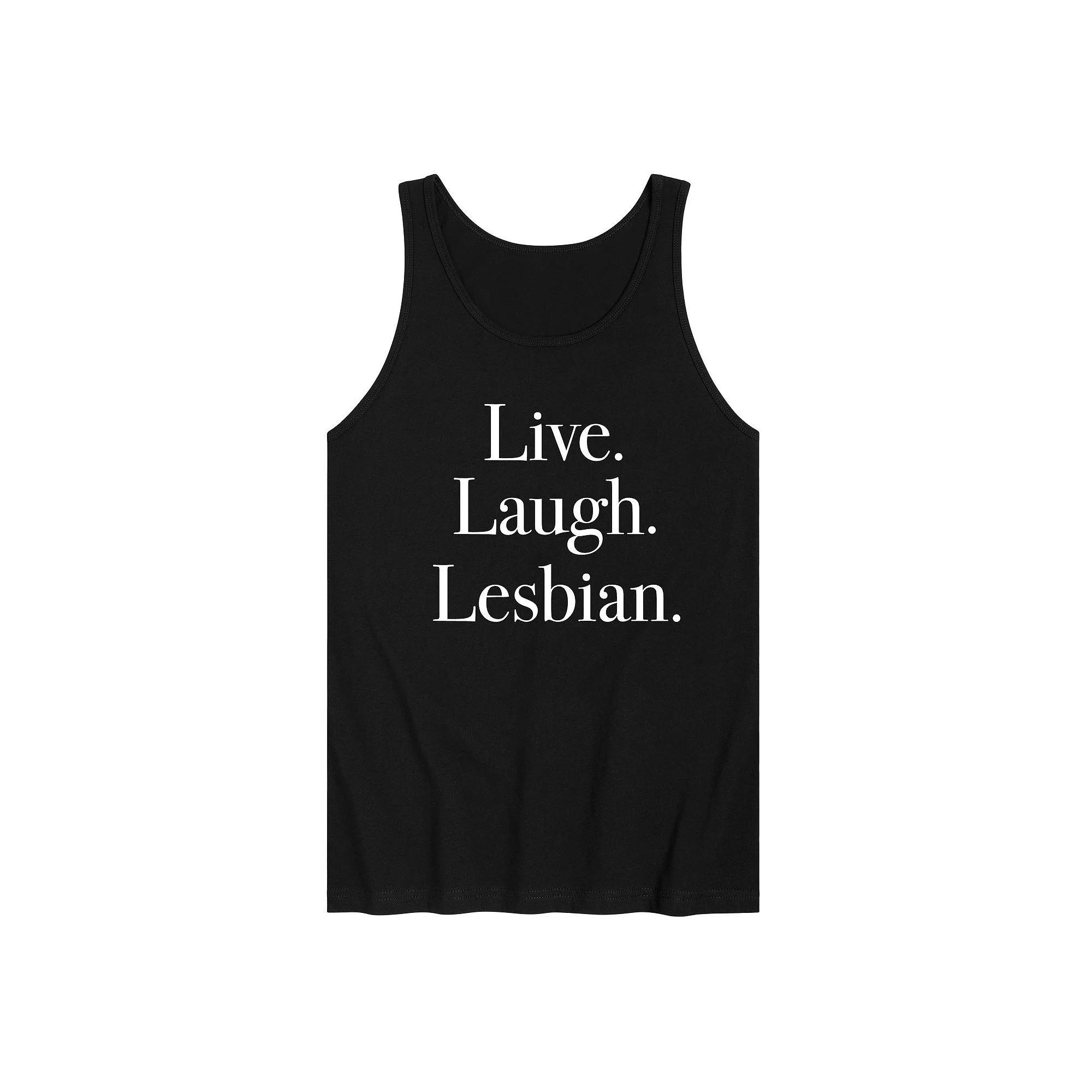 Mens Live Laugh Lesbian Tank Top Product Image