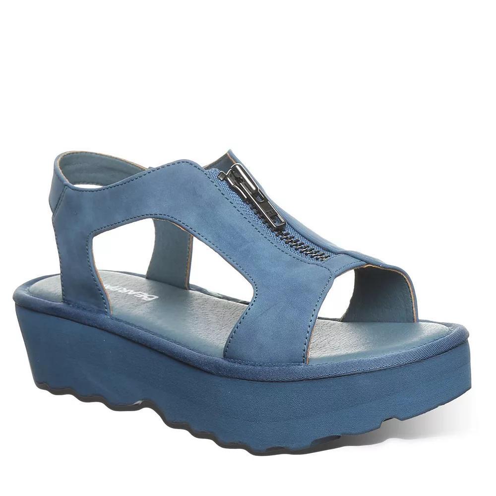 Bearpaw Venice Women's Zipper Platform Sandals, Size: 5, Vintage Blue Product Image