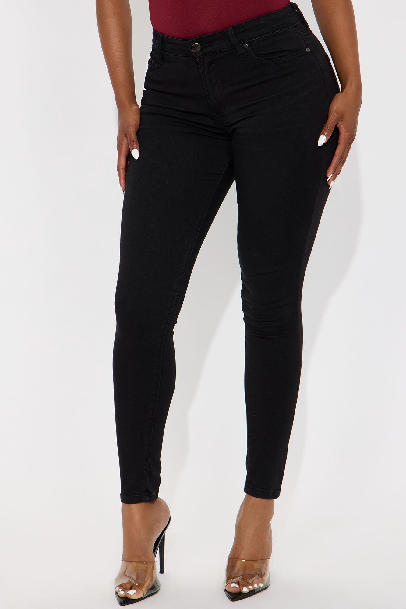Classic Premium Mid Rise Skinny Jeans - Black Product Image