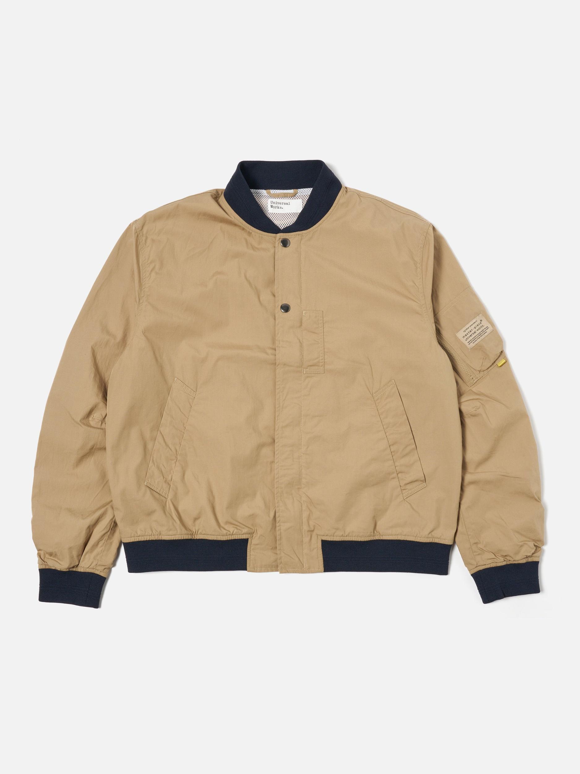 master-piece x Universal Works Sand Broadcloth NS Bomber Jacket Product Image