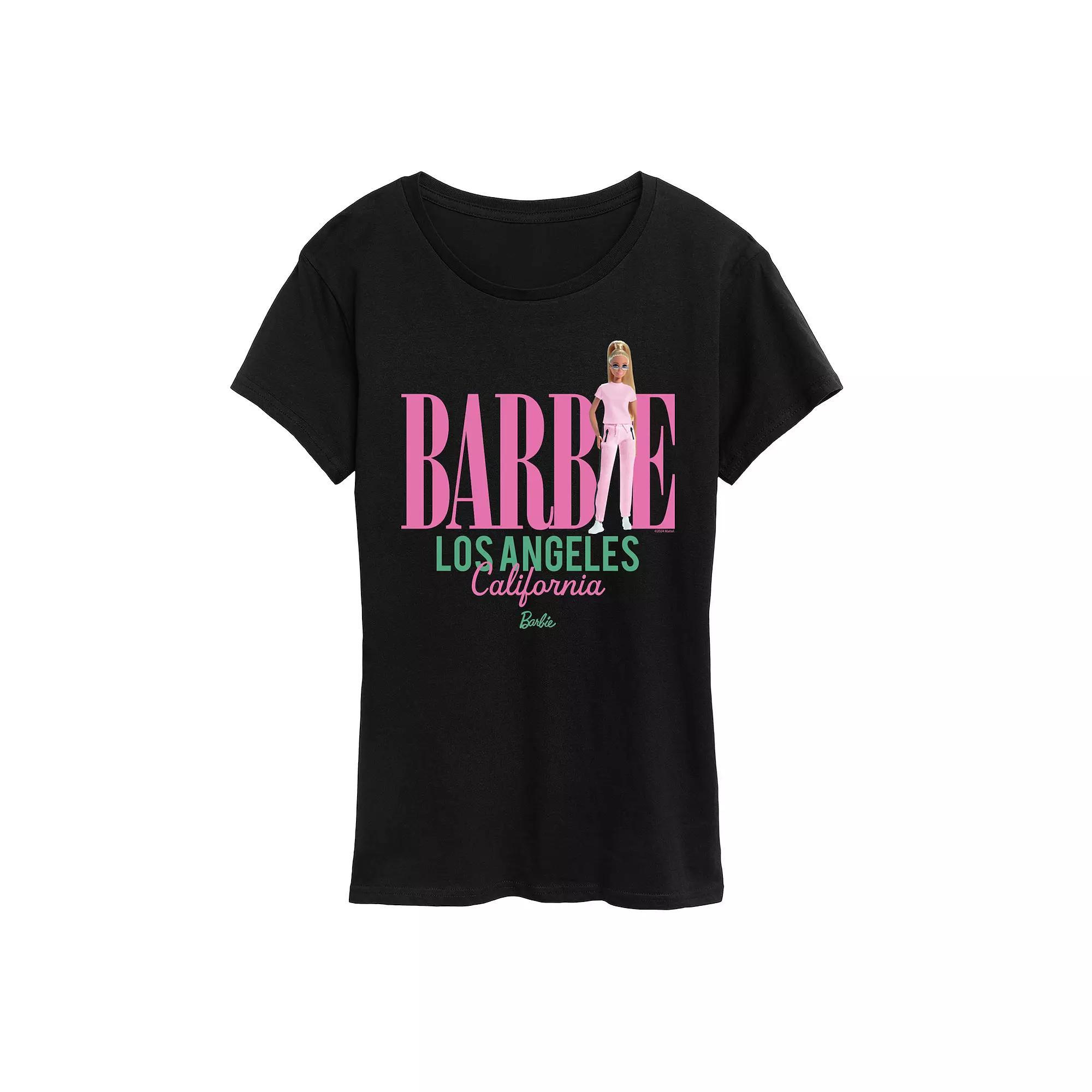 Womens Barbie Los Angeles Graphic Tee Blue Product Image