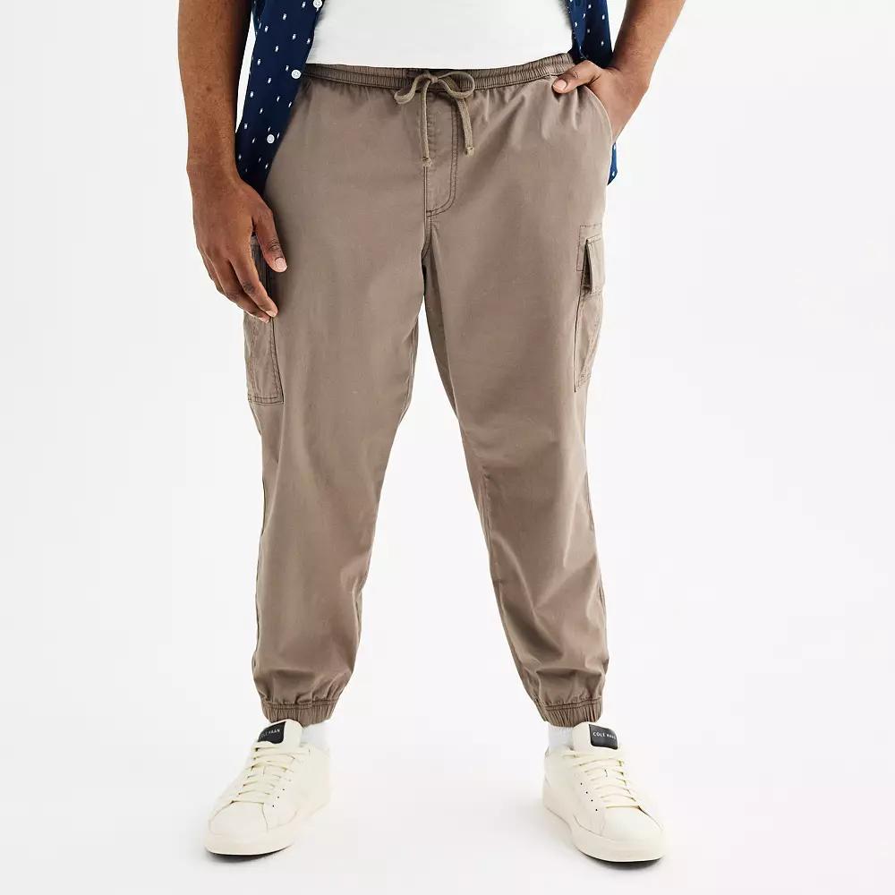 Big & Tall Sonoma Goods For Life® Pull-On Cargo Jogger Pants, Men's, Size: 3XB, Kagan Green Product Image