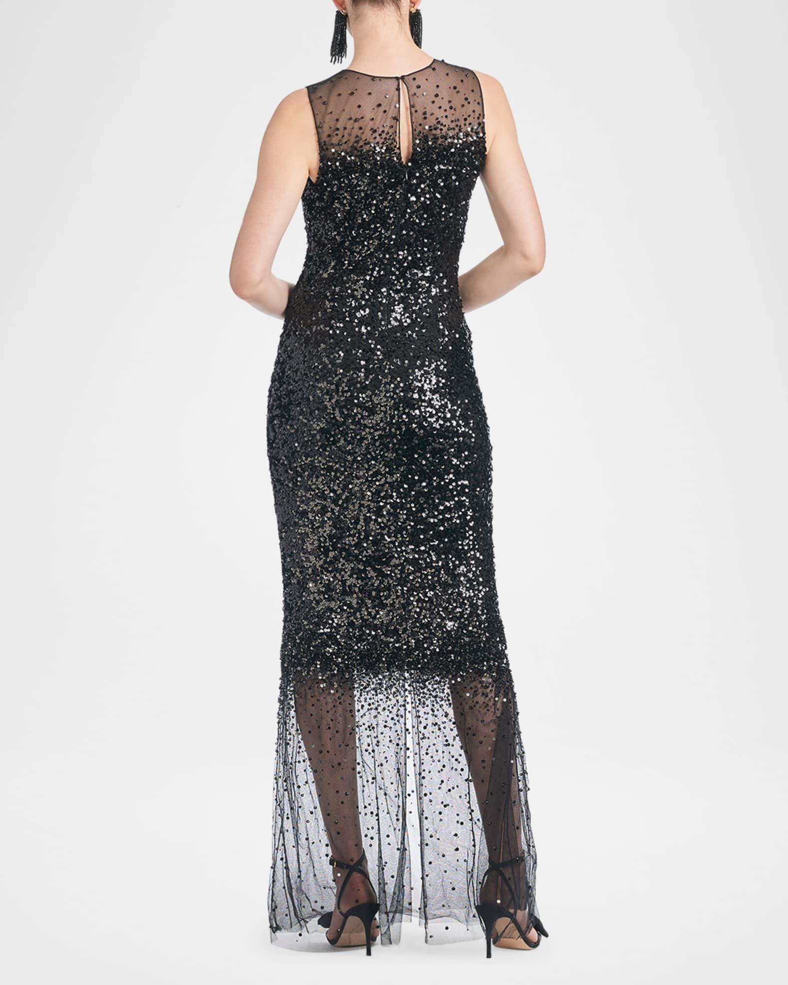 Candice Illusion Sequin Column Gown Product Image