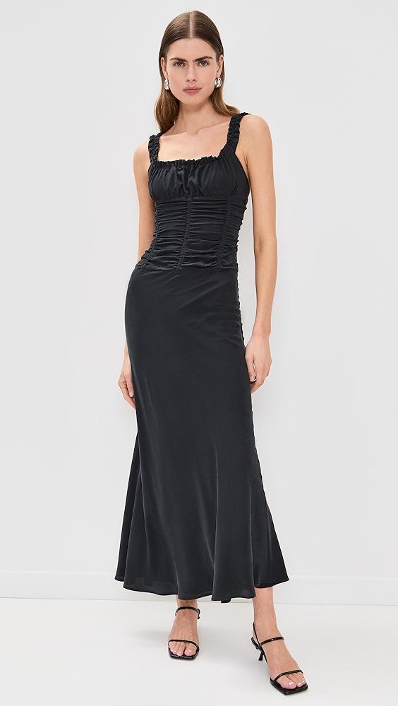 STAUD Nic Silk Maxi Dress | Shopbop Product Image