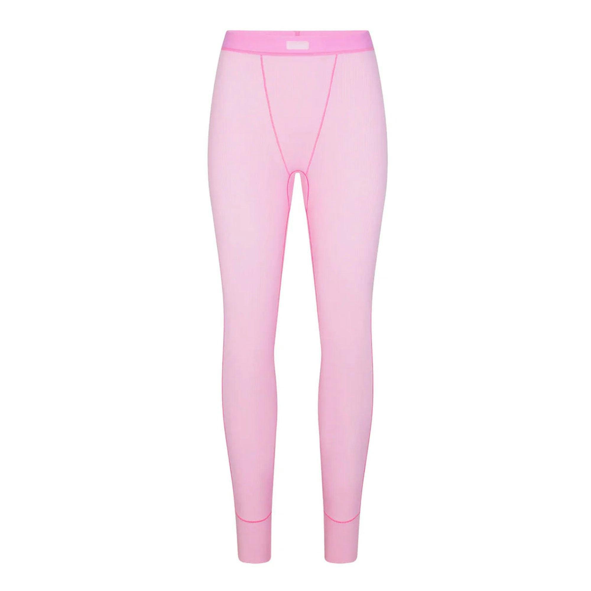 COTTON RIB LEGGING | BUBBLE GUM Product Image