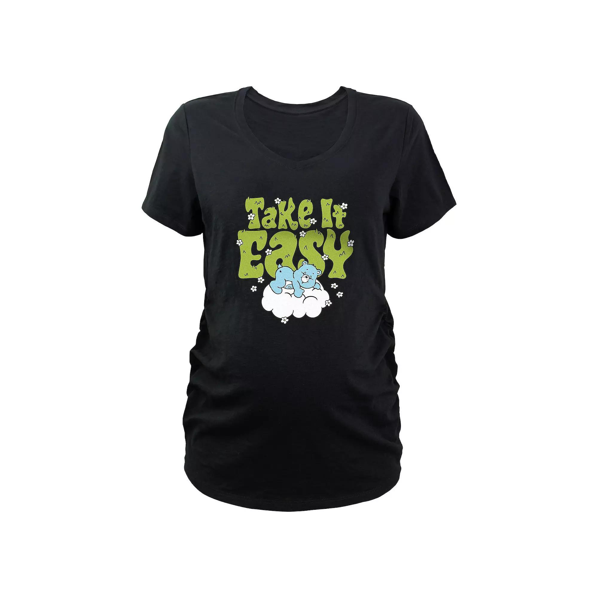Maternity Care Bears Play-A-Lot Bear Take It Easy Graphic Tee, Womens Product Image