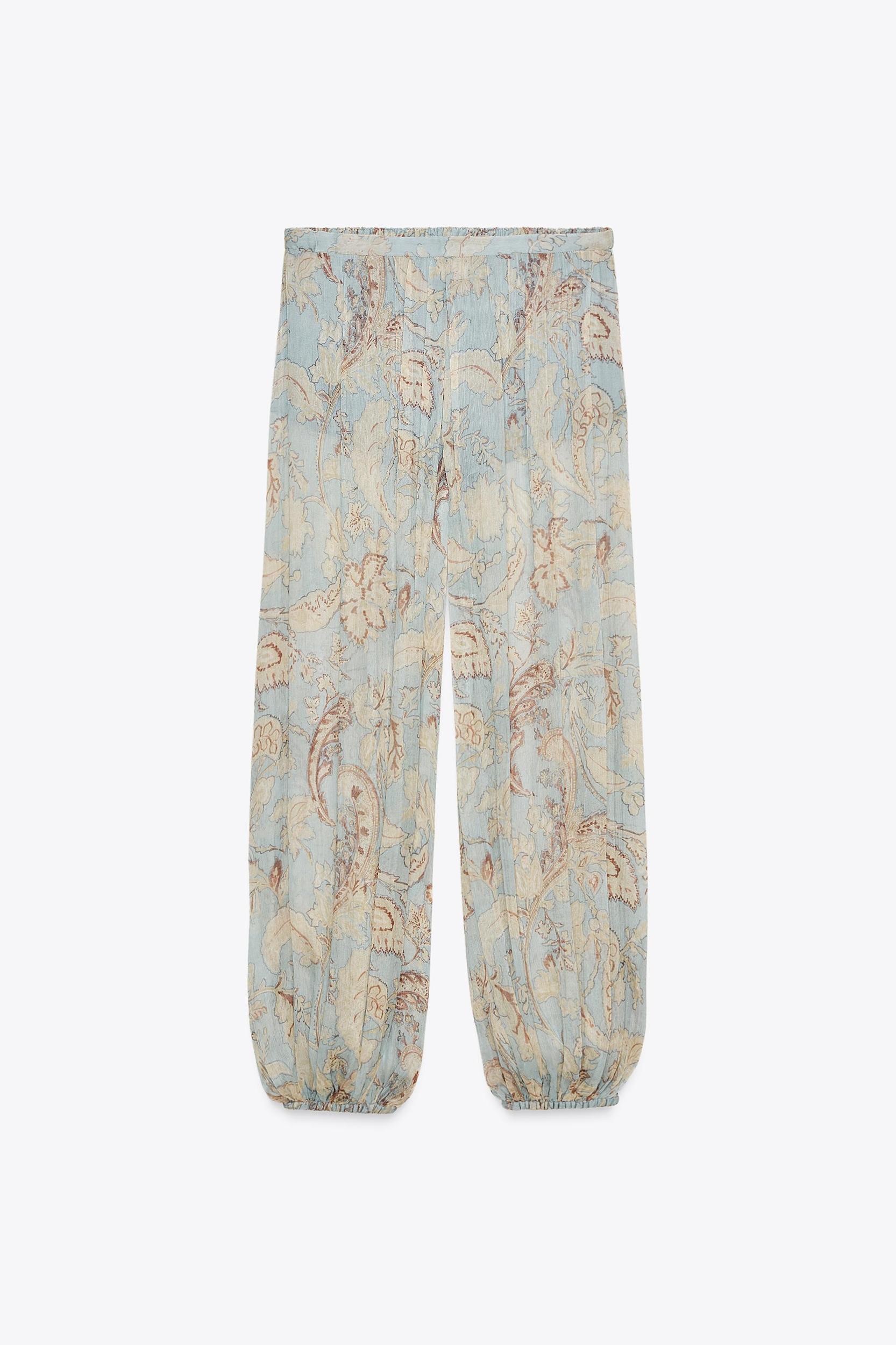 ZW COLLECTION FLORAL PUFF PANTS Product Image