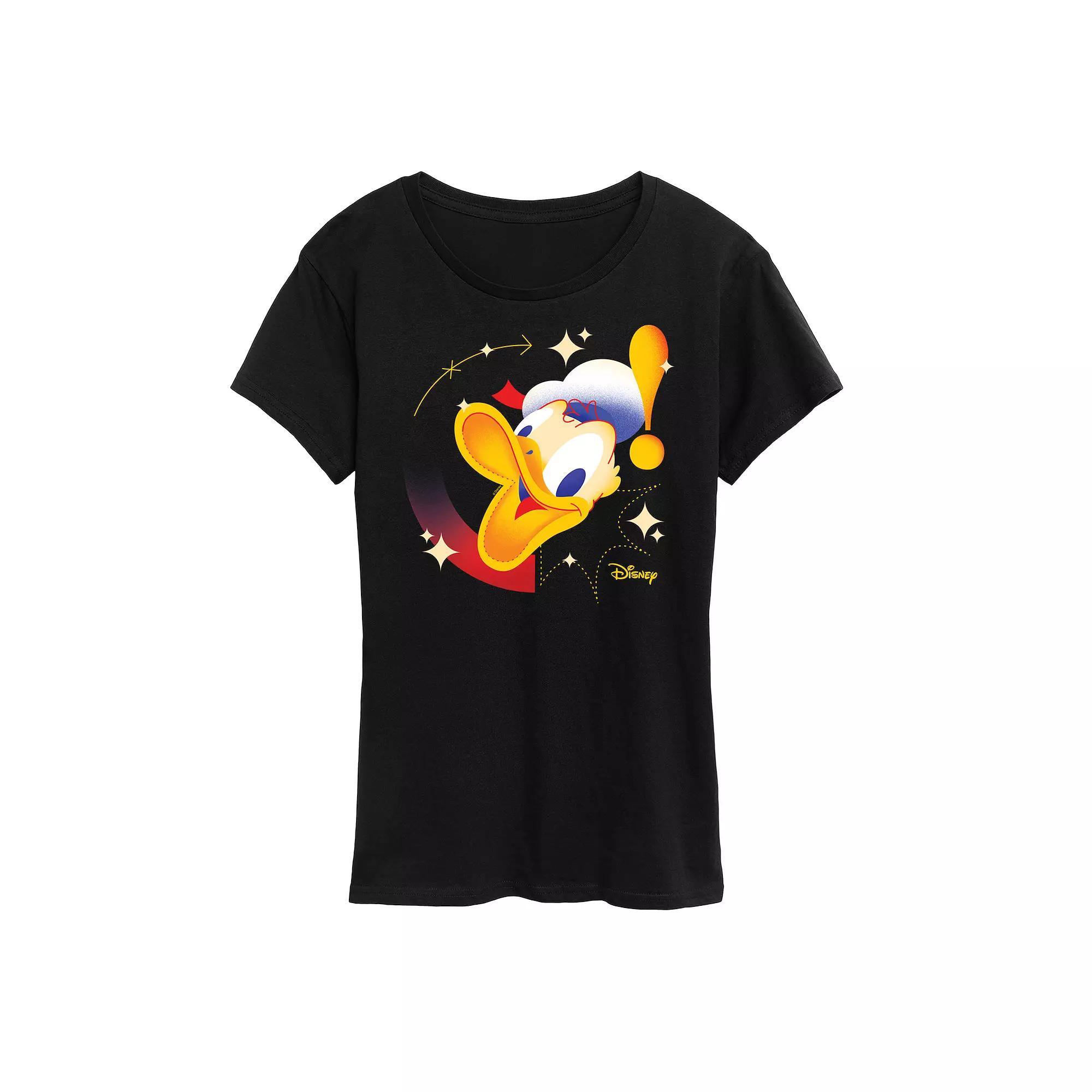 Disneys Donald Duck Womens Head Graphic Tee Product Image