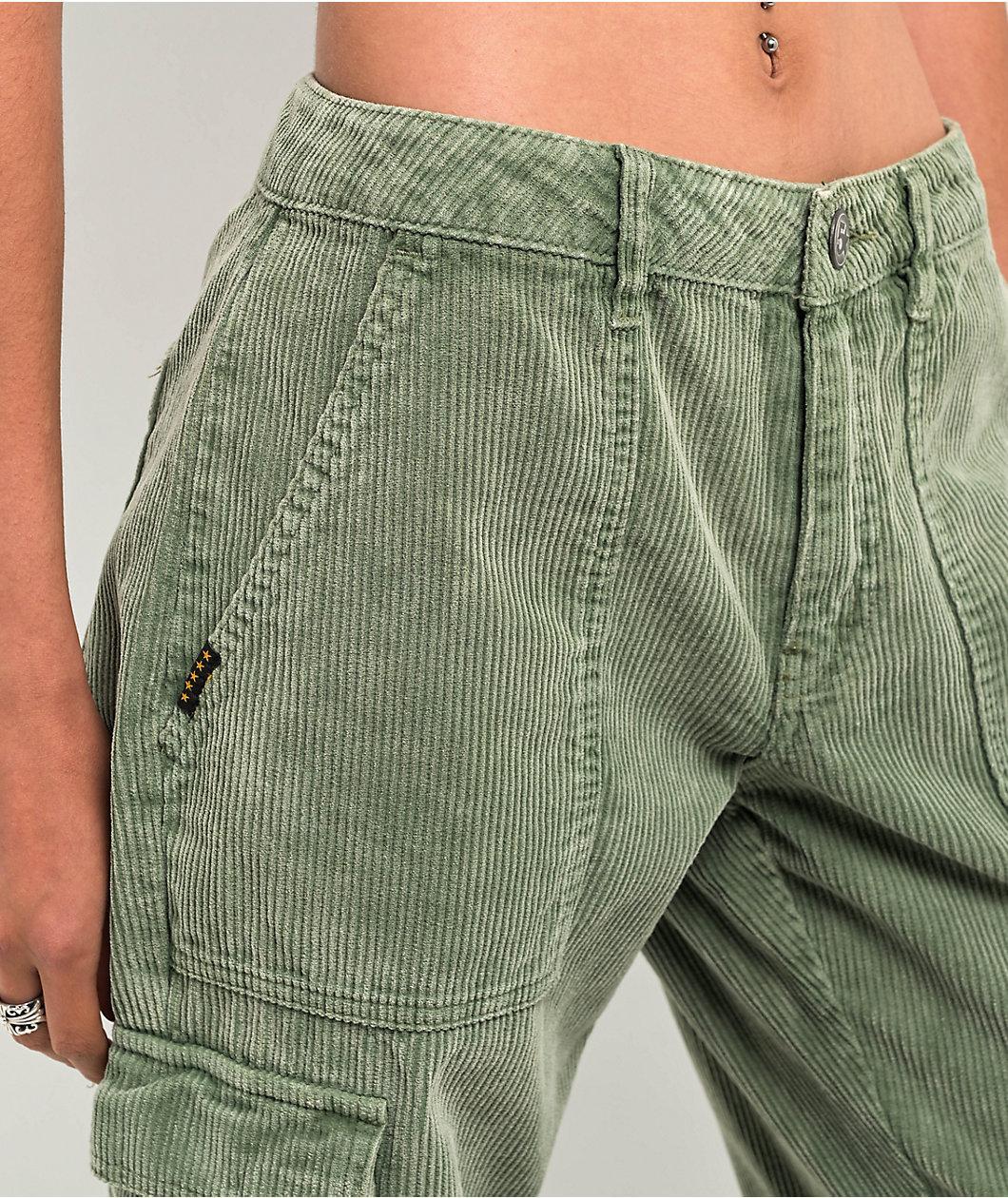 Fivestar General Green Mineral Wash Corduroy Cargo Pants Product Image