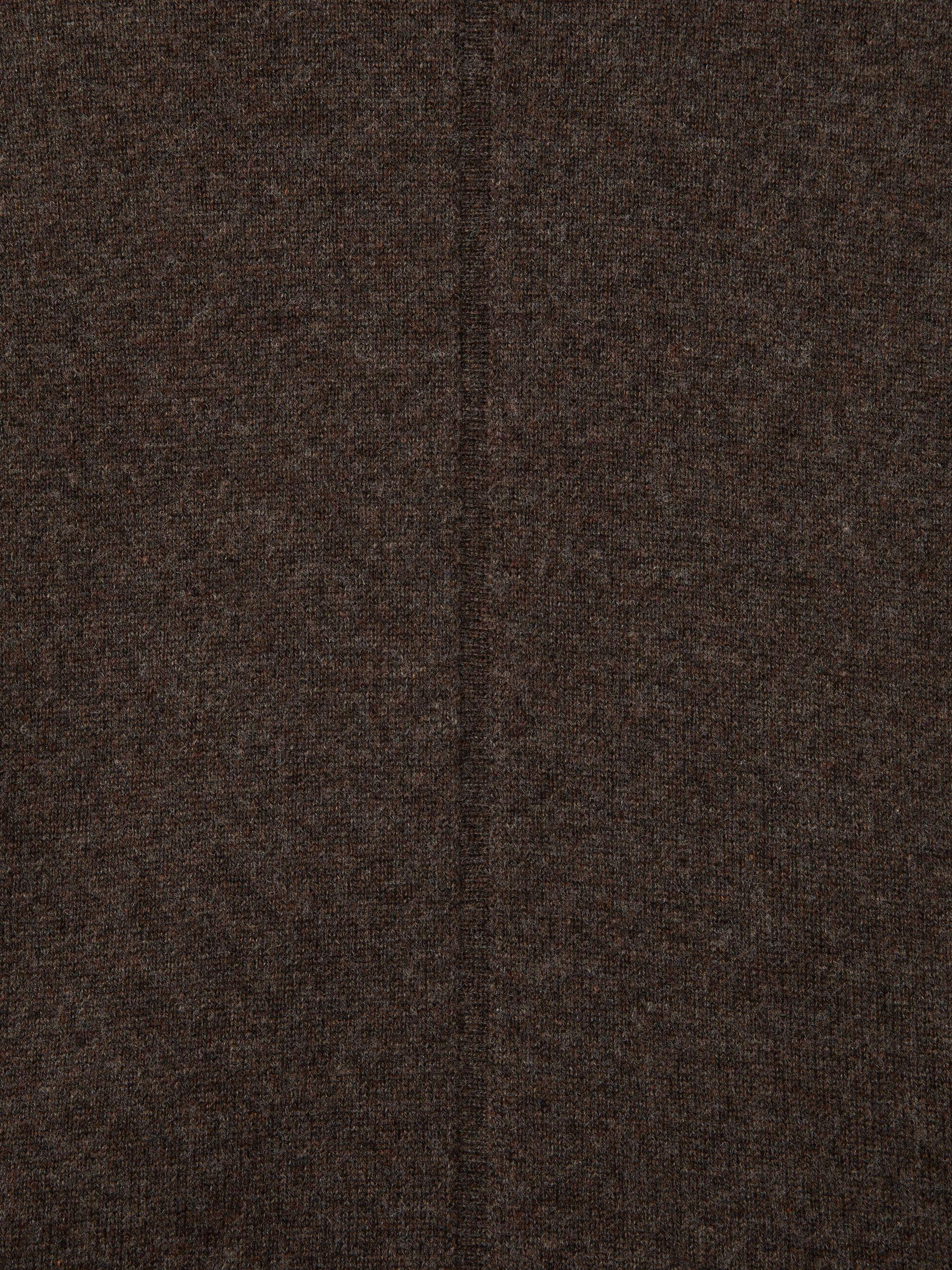 Petite Jumper Dress with Wool and Cashmere in Chocolate Product Image