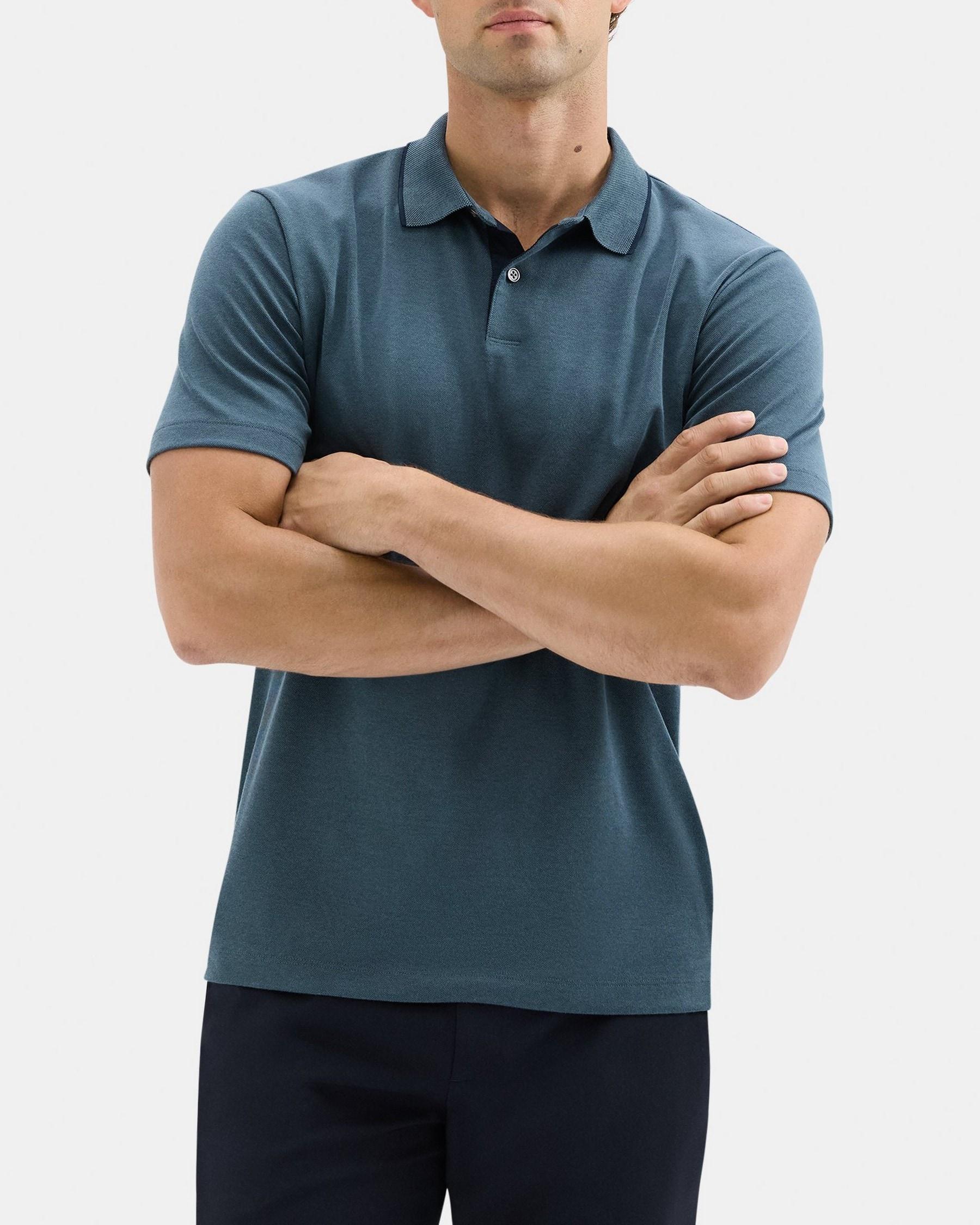 Standard Polo in Piqué Cotton Product Image