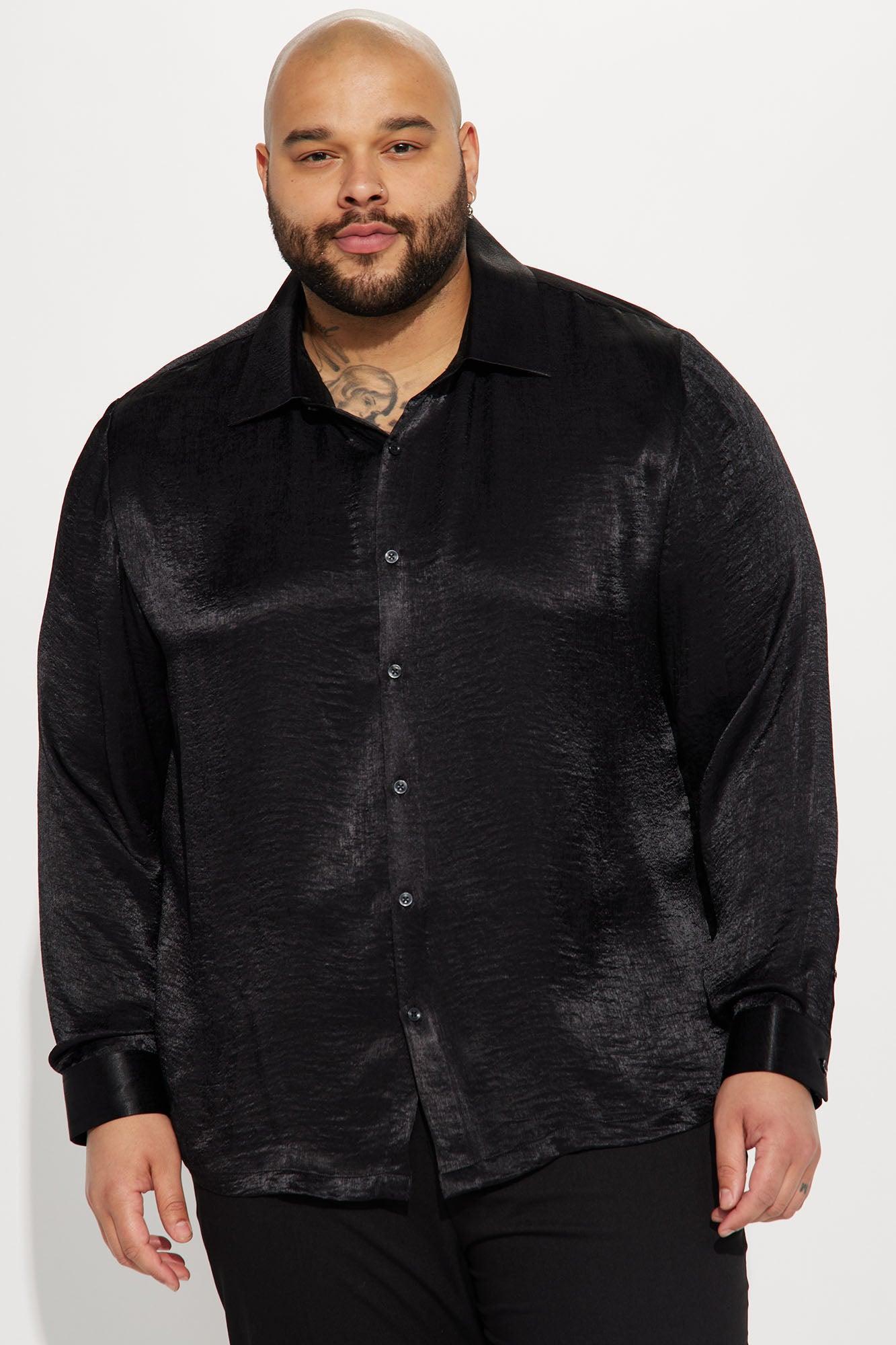 Currency Long Sleeve Button Up Shirt - Black Product Image