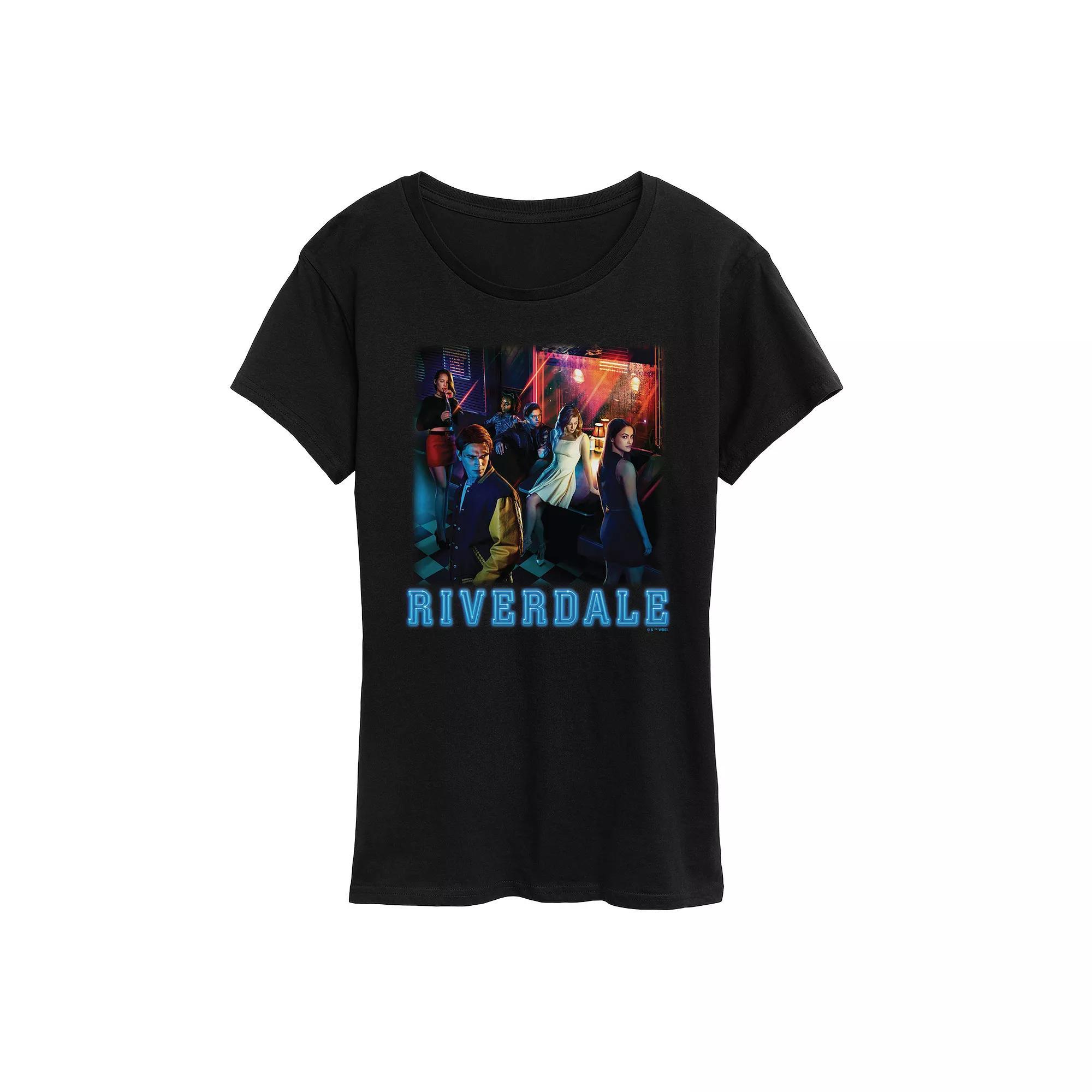 Women's Yellowstone Y Dutton Ranch Logo Graphic Tee, Girl's, Size: Medium, Black Product Image