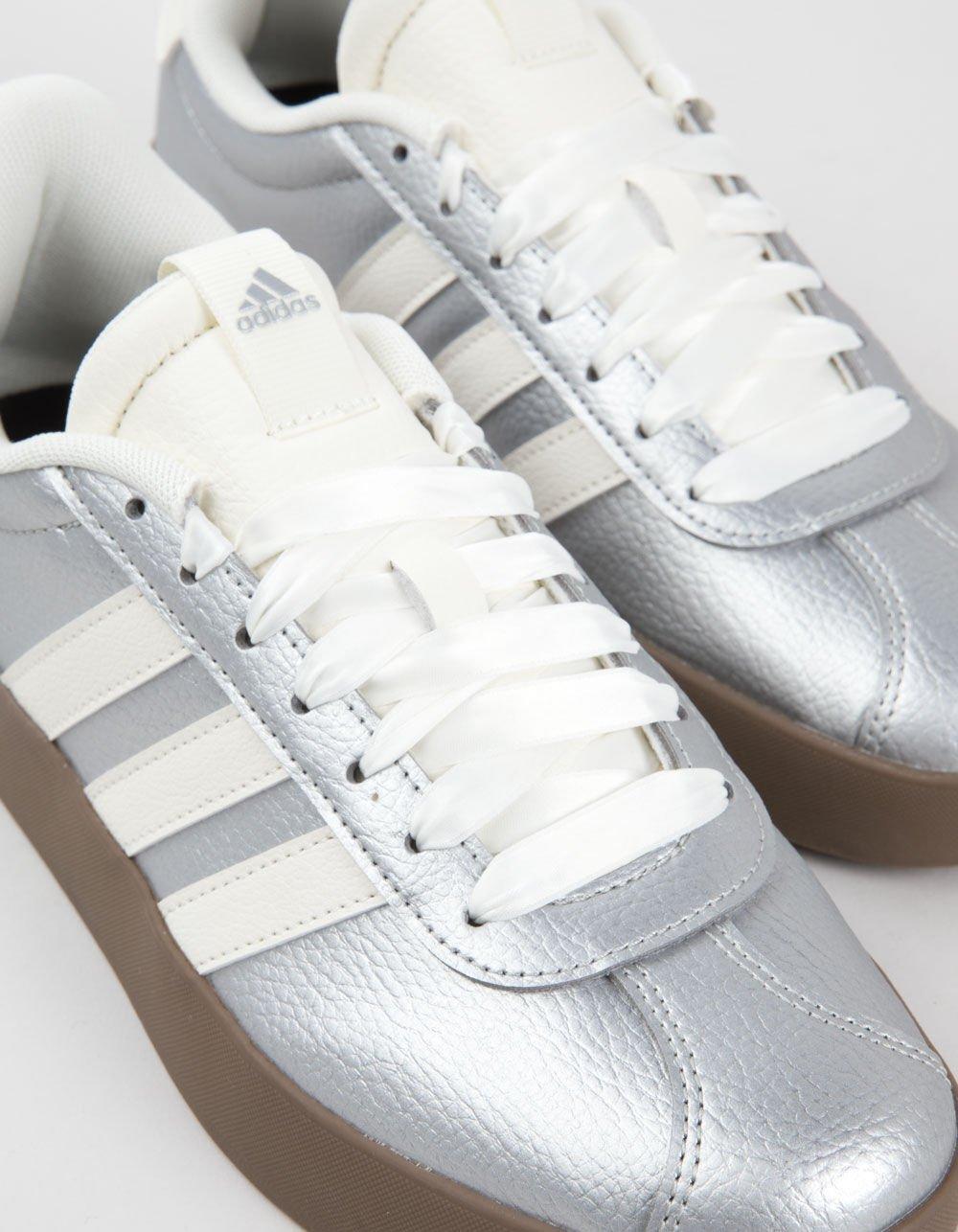 ADIDAS VL Court 3.0 Womens Shoes - WHITE/HT PINK Product Image