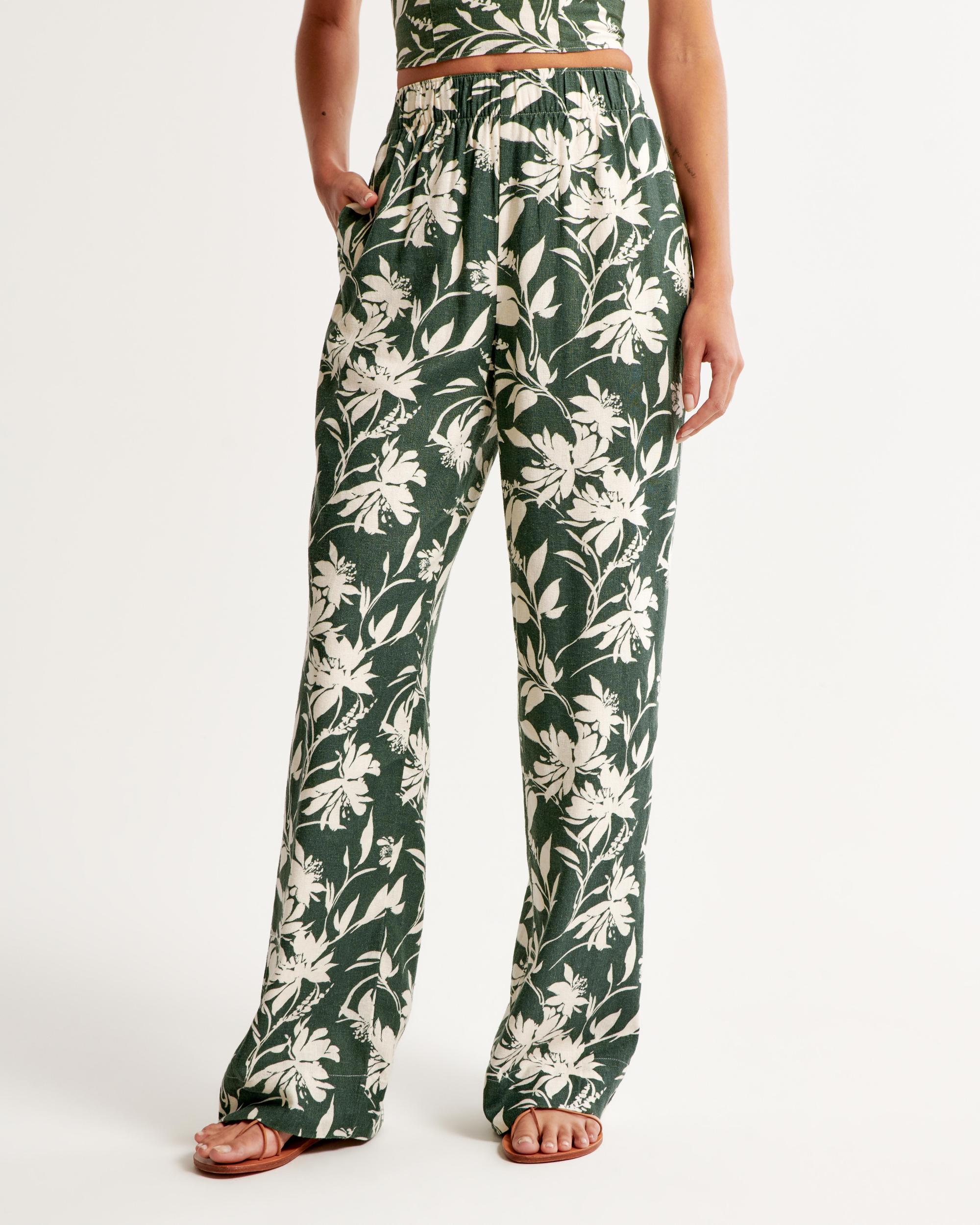 Linen-Blend Pull-On Pant Product Image