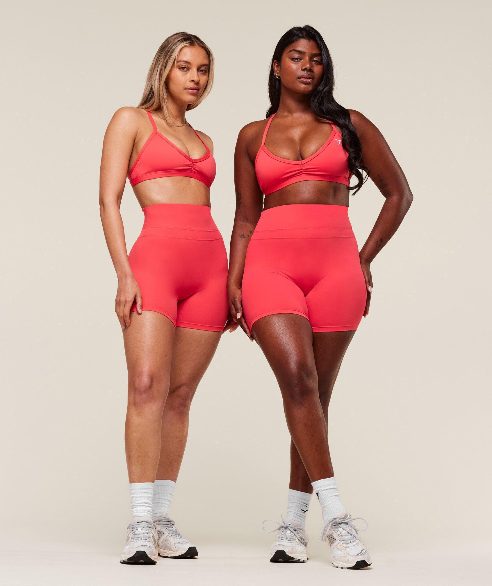 Gymshark Minimal Sports Bra - Coral Red Female Product Image