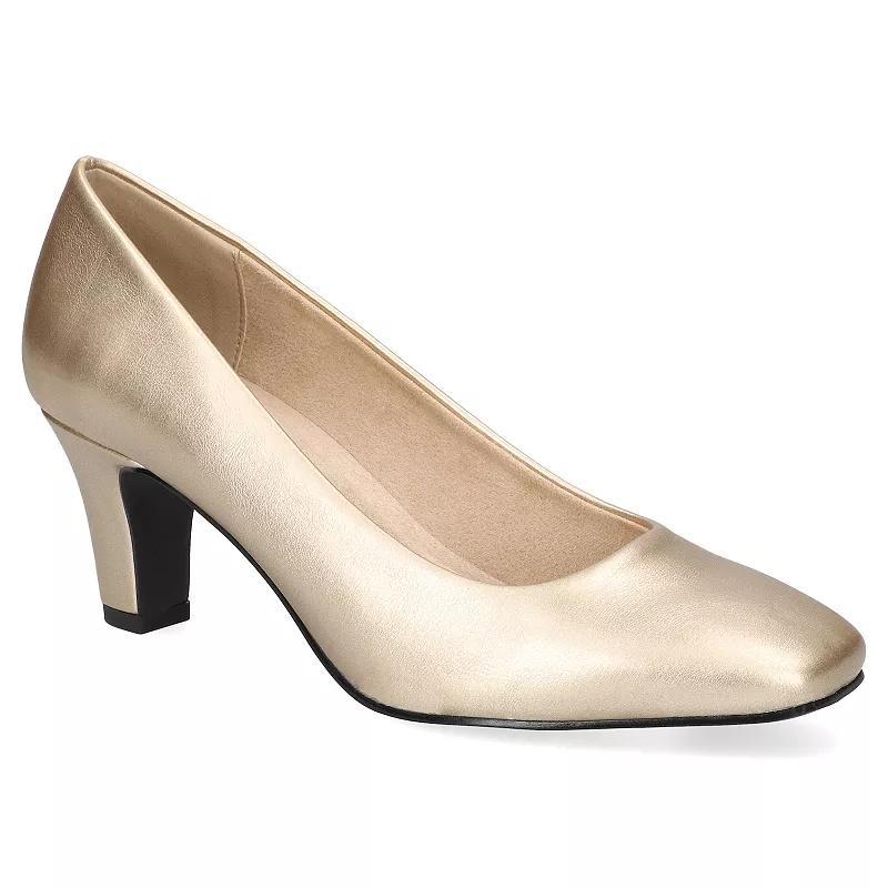 Easy Street Poet Women's Square Toe Pumps, Size: 6.5, Gold Product Image