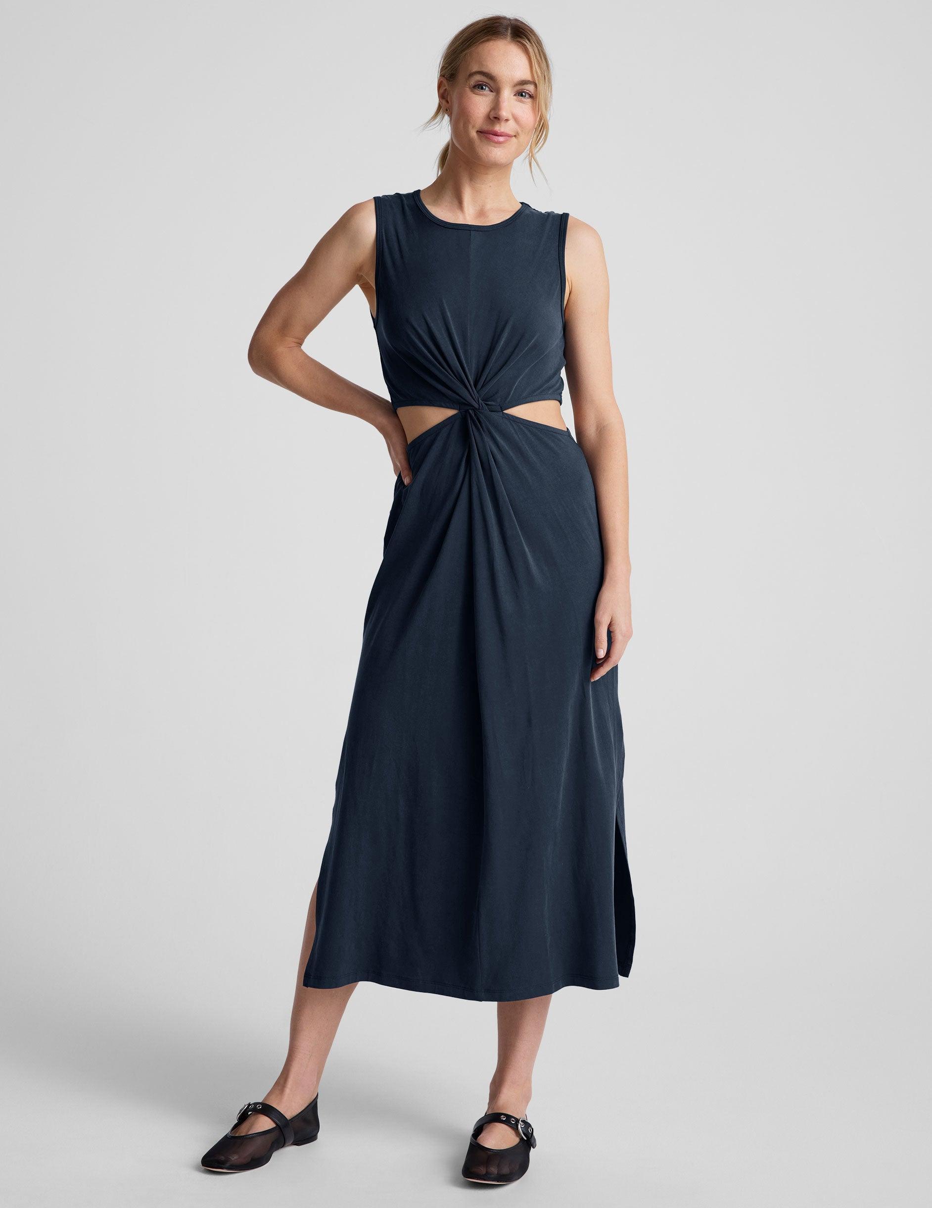 Around The World Front Twist Dress Product Image