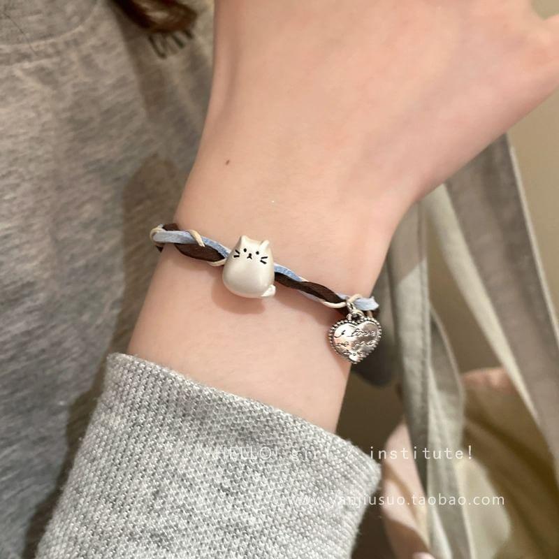 Cat Woven Bracelet Product Image