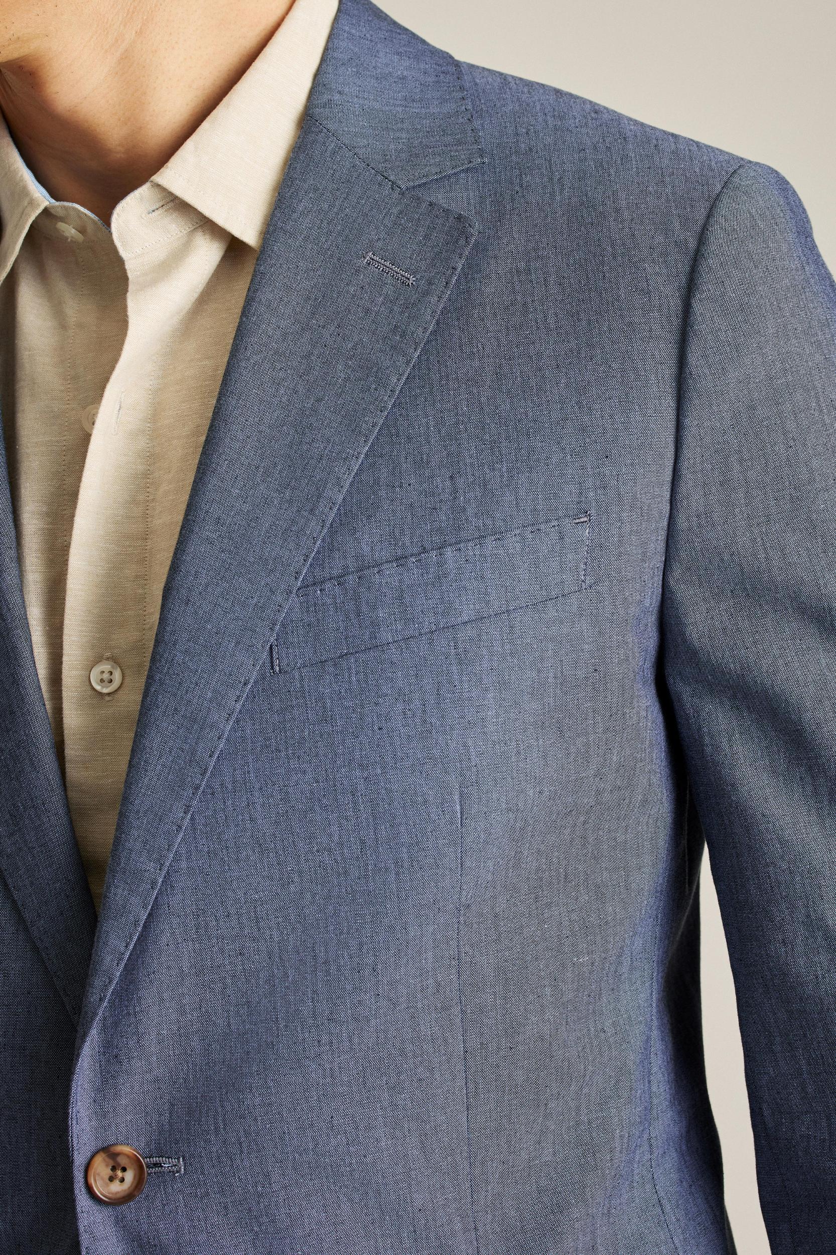 Portuguese Stretch Chambray Suit Jacket Product Image