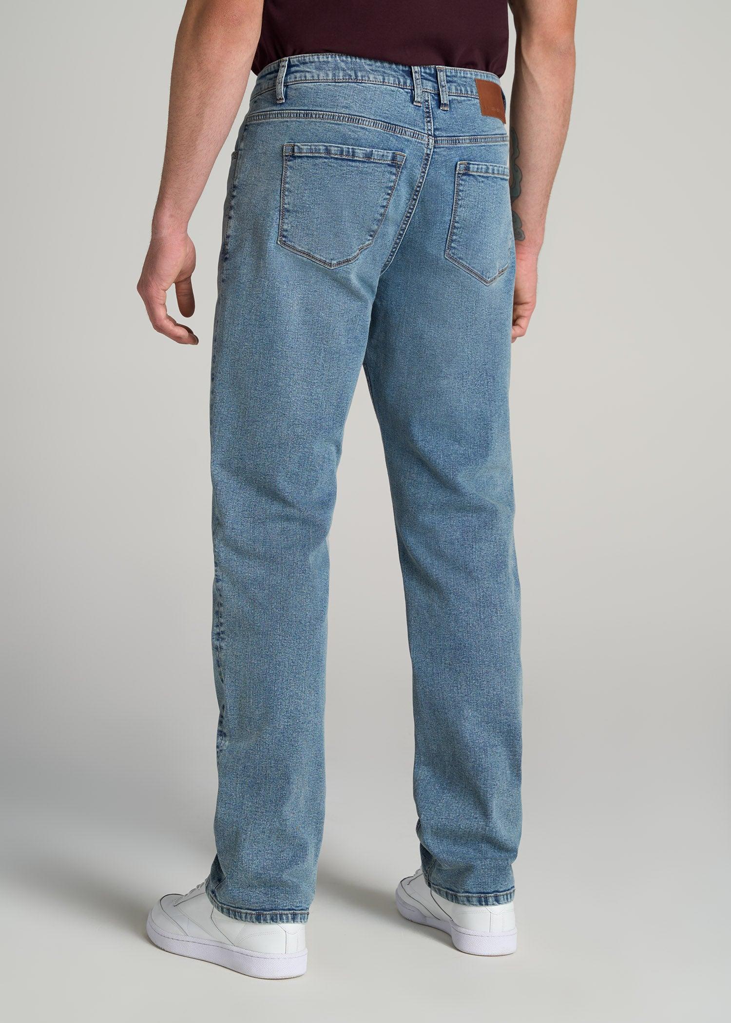 Mason RELAXED Jeans for Tall Men in Vintage Faded Blue Product Image