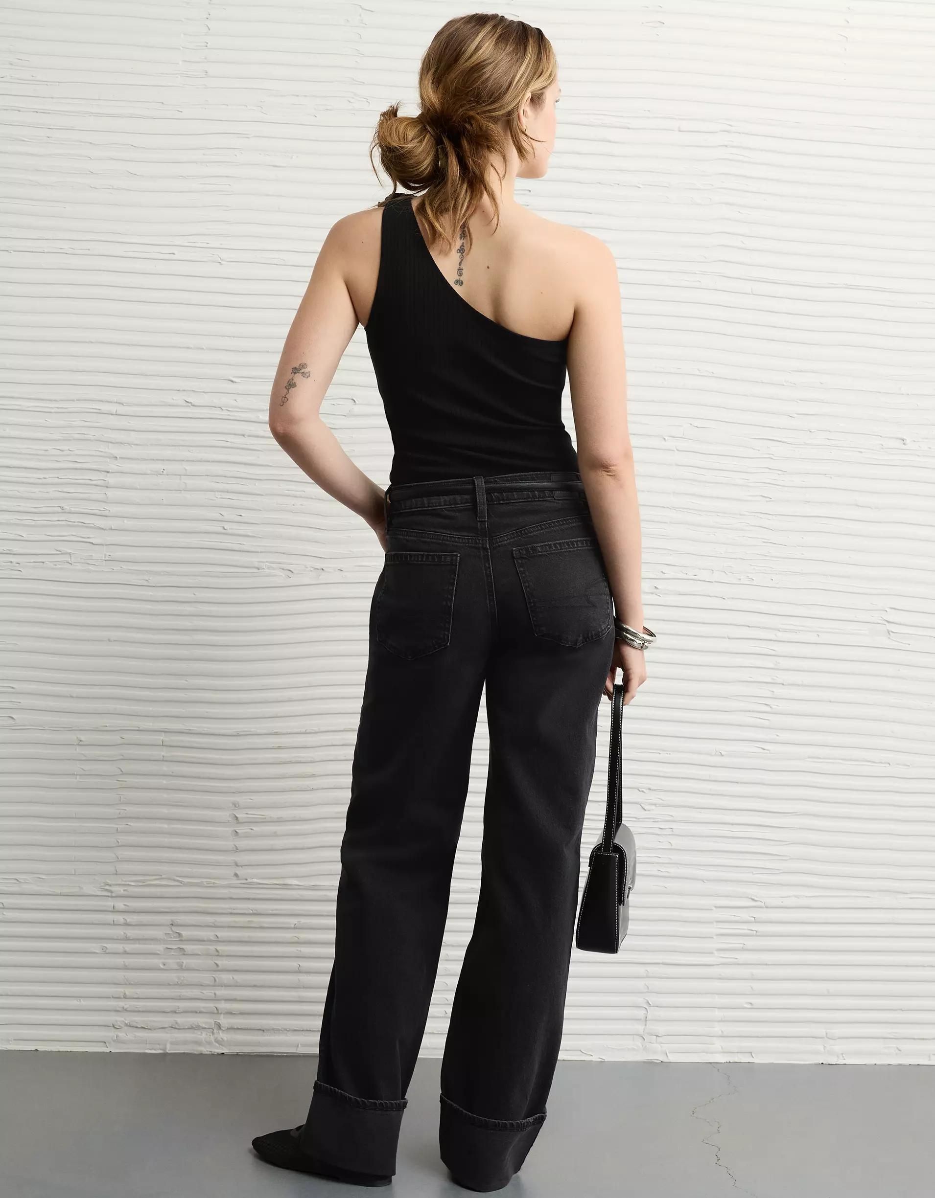 AE One Shoulder Rosette Tank Top Product Image