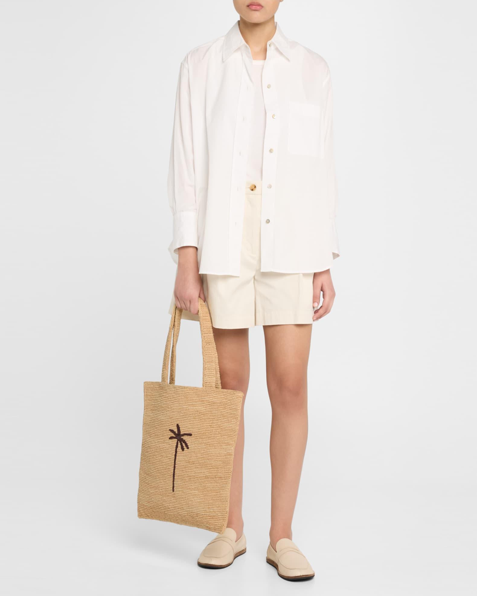 Palm Tree Raffia Tote Bag Product Image