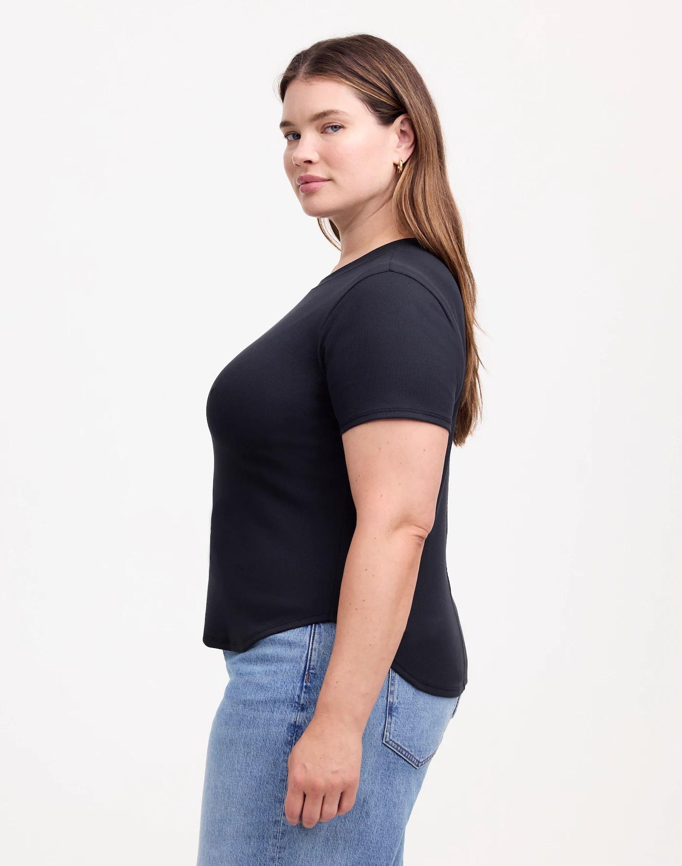Plus (Re)generative Cotton Ribbed Crewneck Tee Product Image