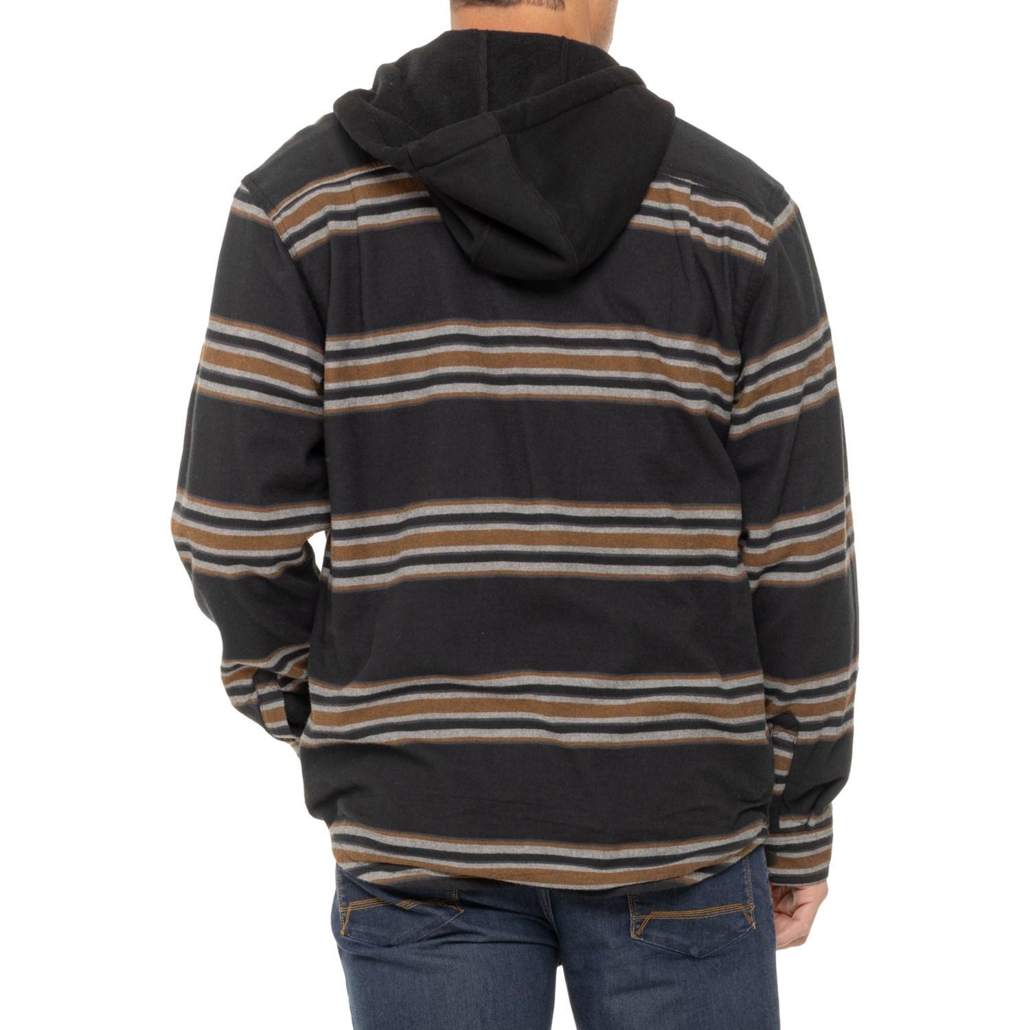 Carhartt 106353 Rugged Flex® Relaxed Fit Flannel Hooded Shirt Jacket - Fleece Lined Product Image