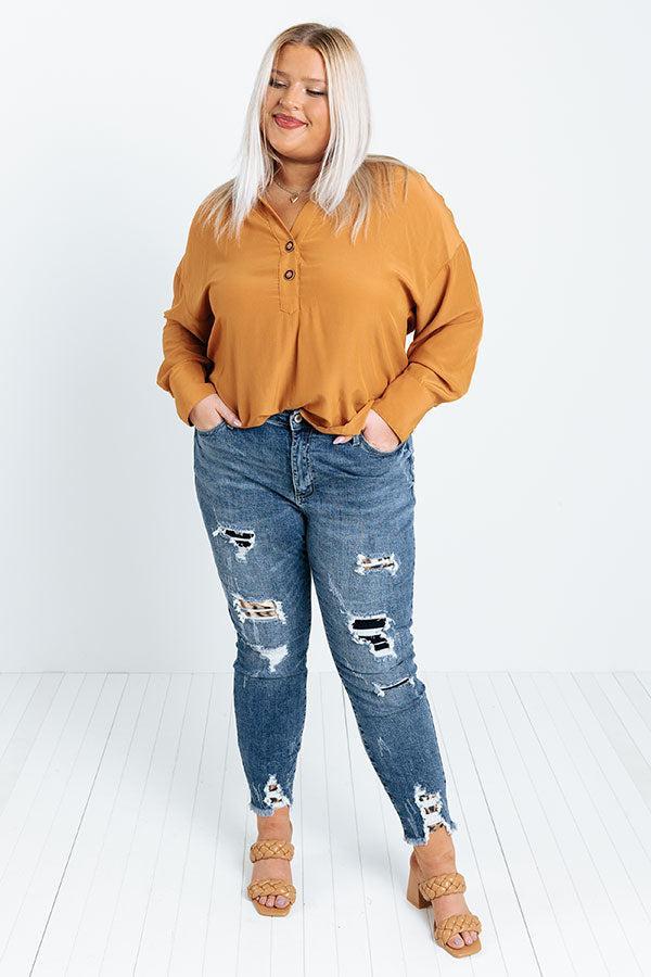 KanCan The Kanan High Waist Distressed Ankle Skinny Curves Product Image