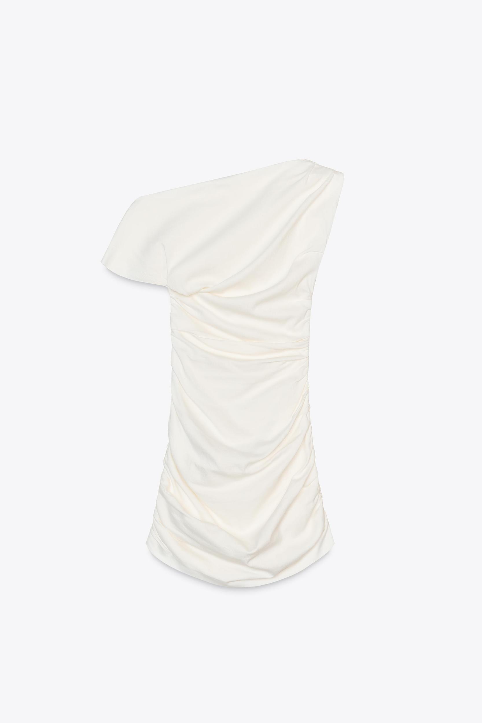 DRAPED MINI DRESS ZW COLLECTION Product Image