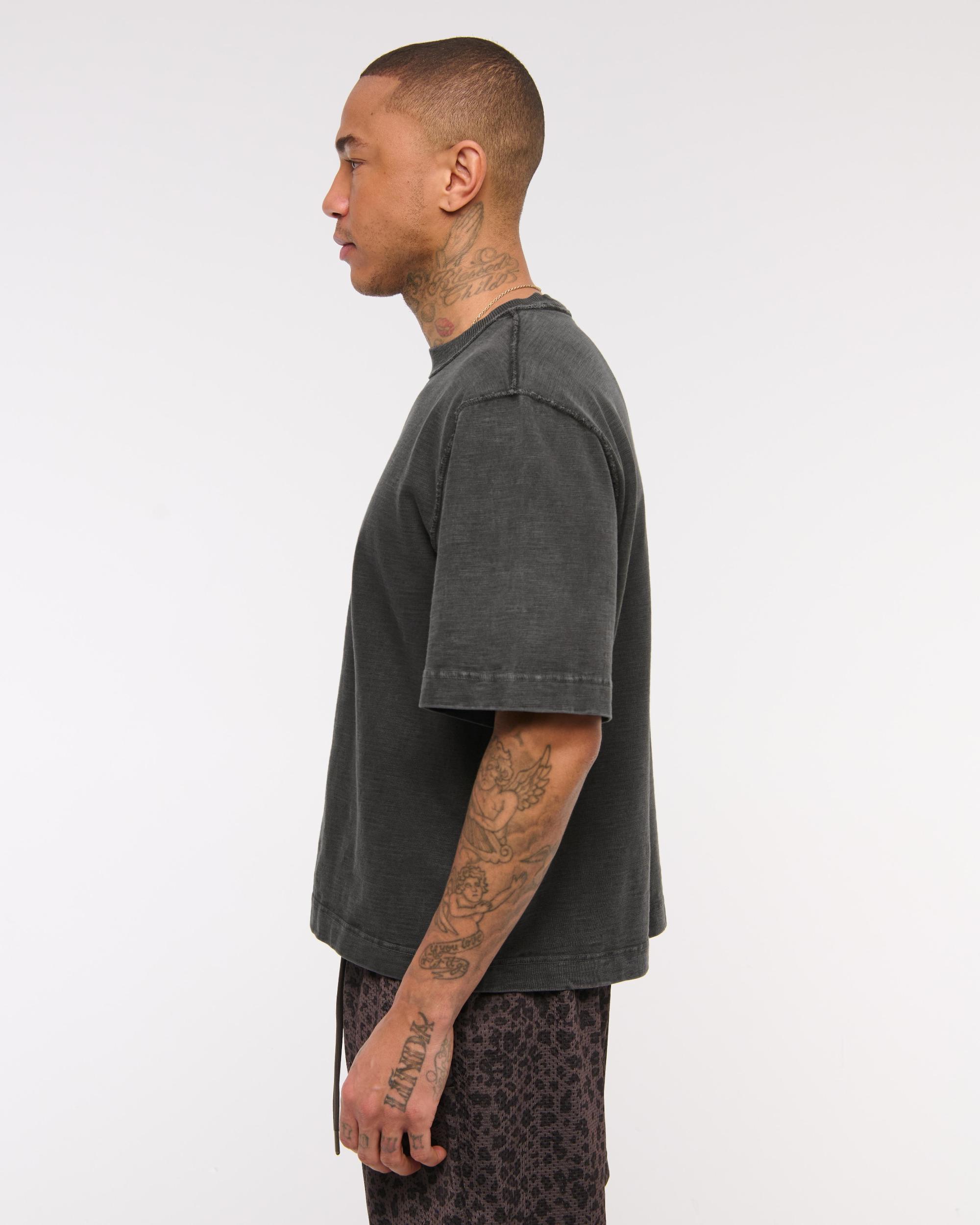 Premium Heavyweight Slub Cropped Tee Product Image