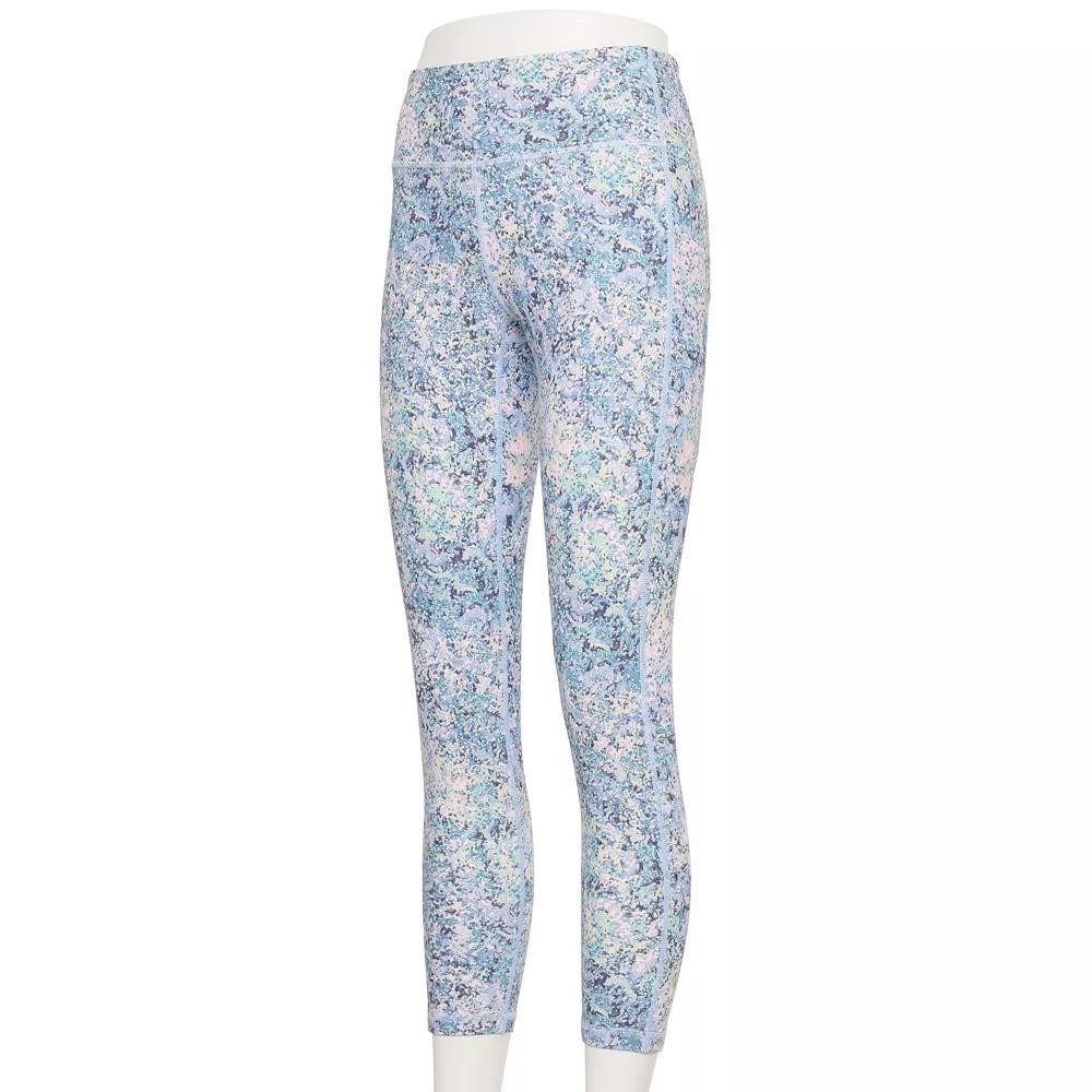 Women's Tek Gear® Adaptive Ultrastretch High-Waisted 7/8 Leggings, Size: Large, Blue Spots Product Image