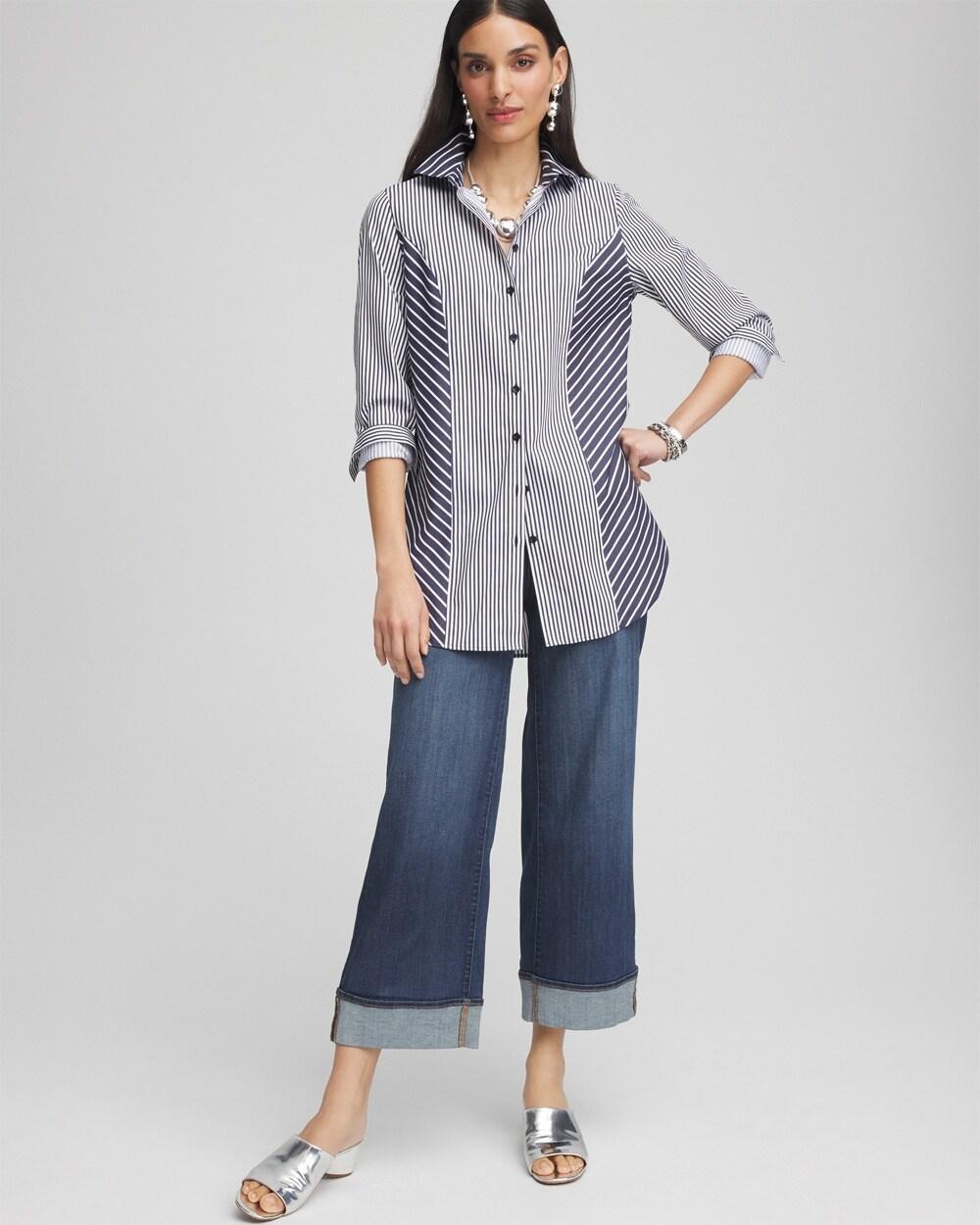 No Iron™ Mixed Stripes Tunic Product Image