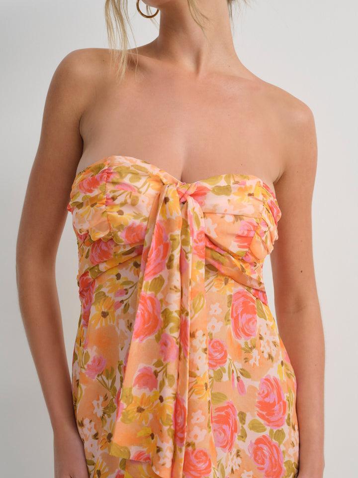 Teagan Mini Dress — Yellow Product Image