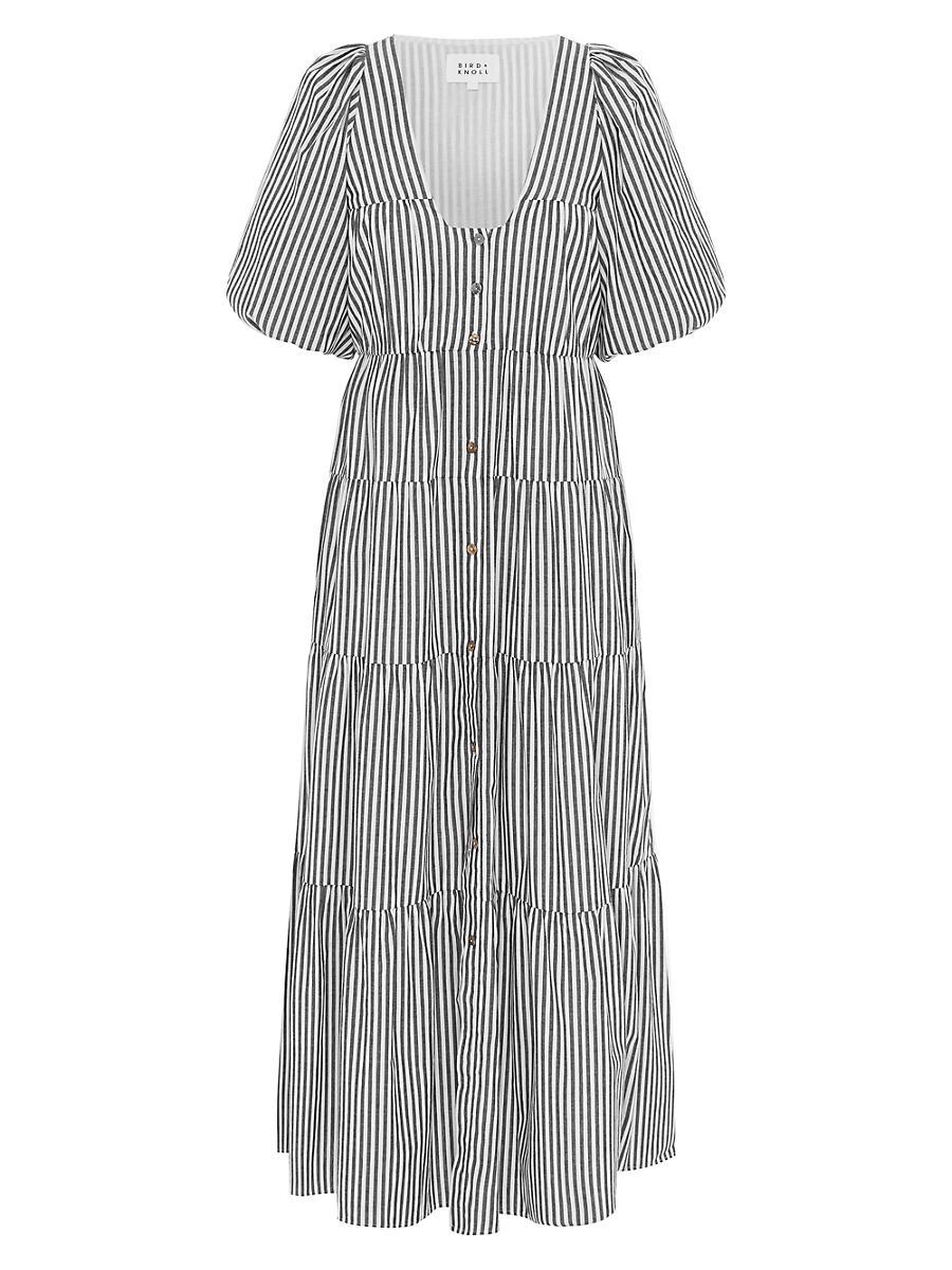 Womens Cecci Cotton Stripe Maxi Dress Product Image